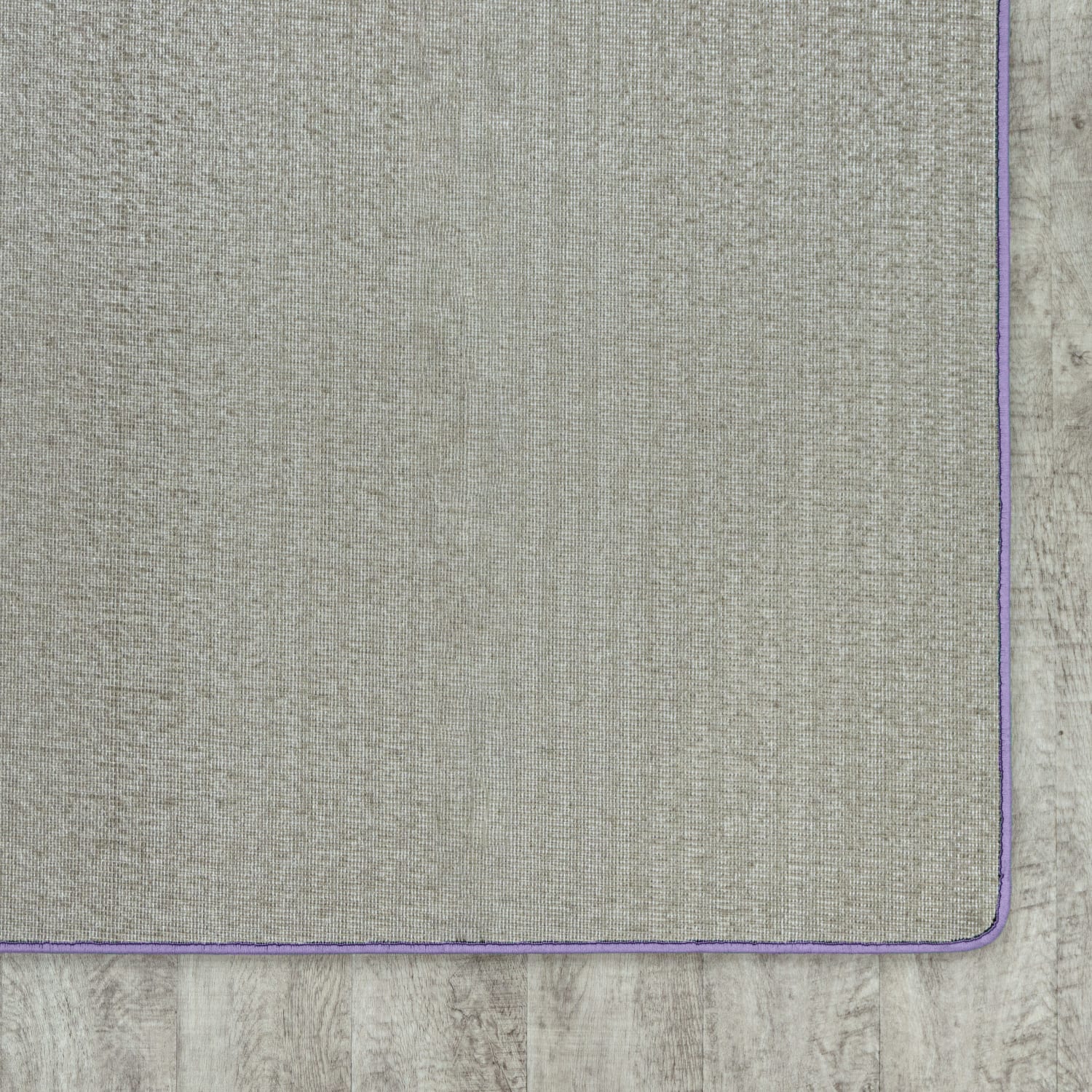 Joy Carpets Kid Essentials Solid Color Square Area Rug, Just Kidding, 6ft x 6ft, Very Violet - Image 4