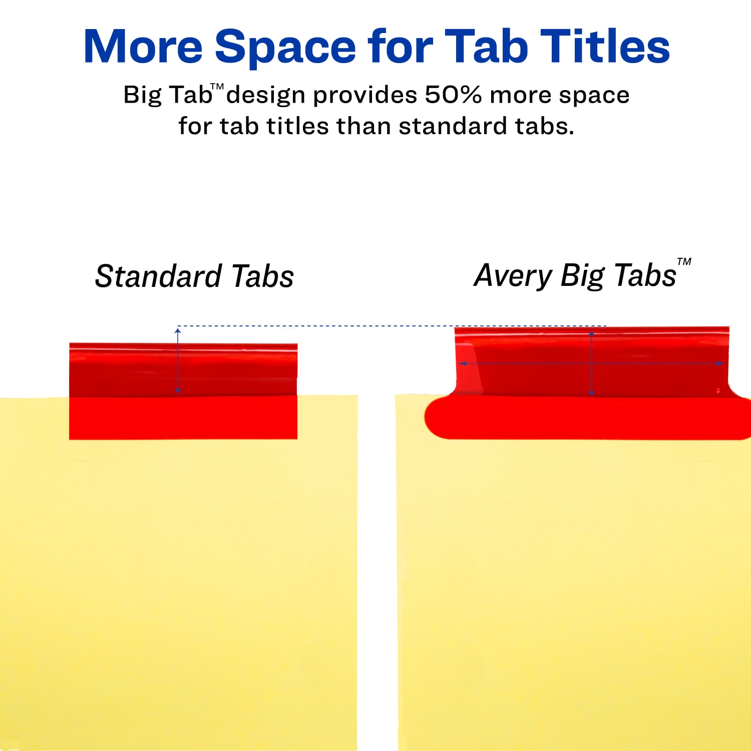 Avery Big Tab Insertable Dividers Gold Reinforced Edge, Buff/Multicolor, 5-Tab - Image 5