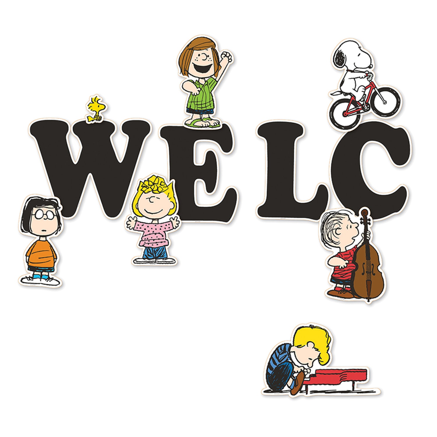 Eureka Peanuts Giant Welcome Bulletin Board Set, Multicolor - Image 3