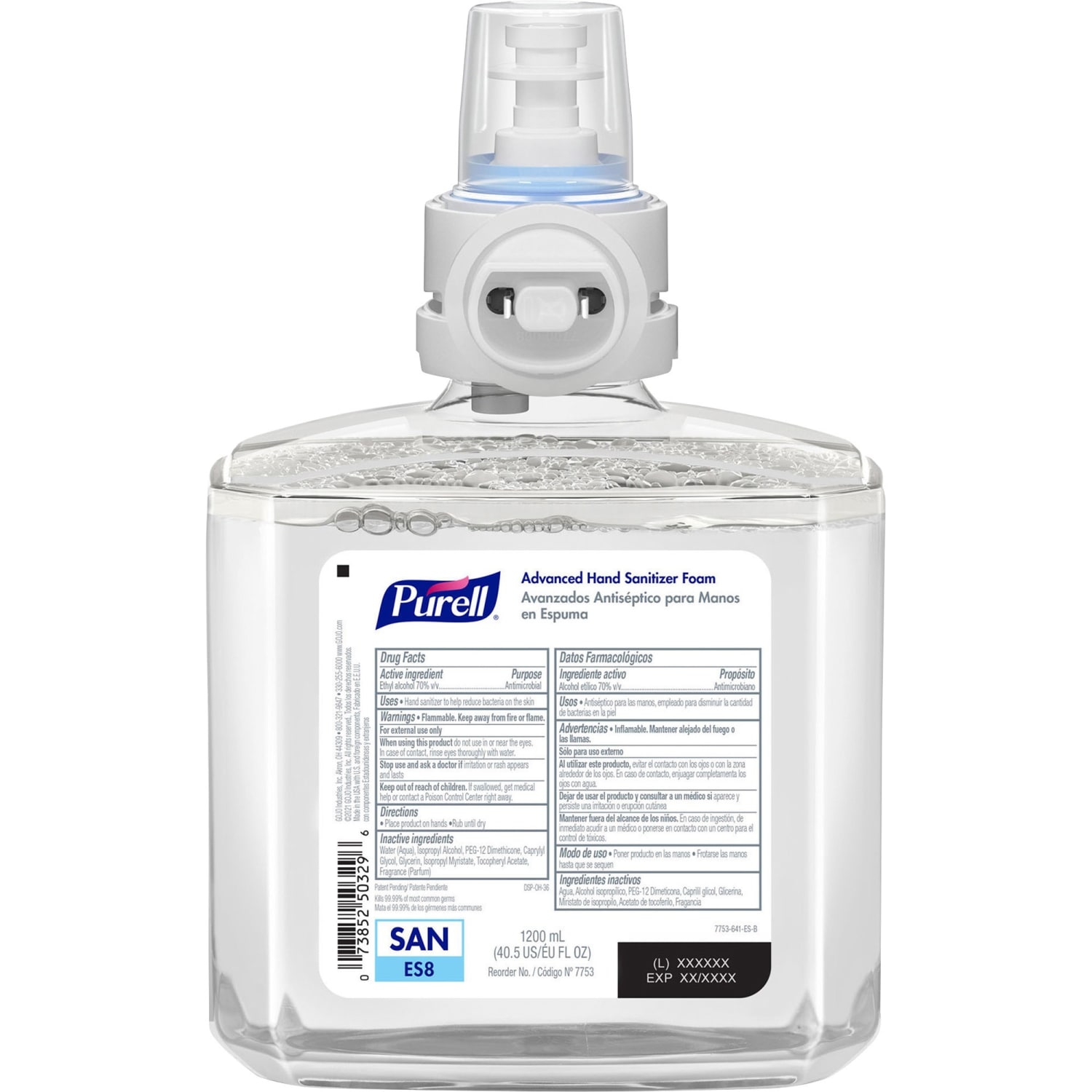 PURELL Advanced Hand Sanitizer Foam Refill - Clean Scent - 40.6 fl oz (1200 mL) - Touchless Dispenser - 0 - Image 3