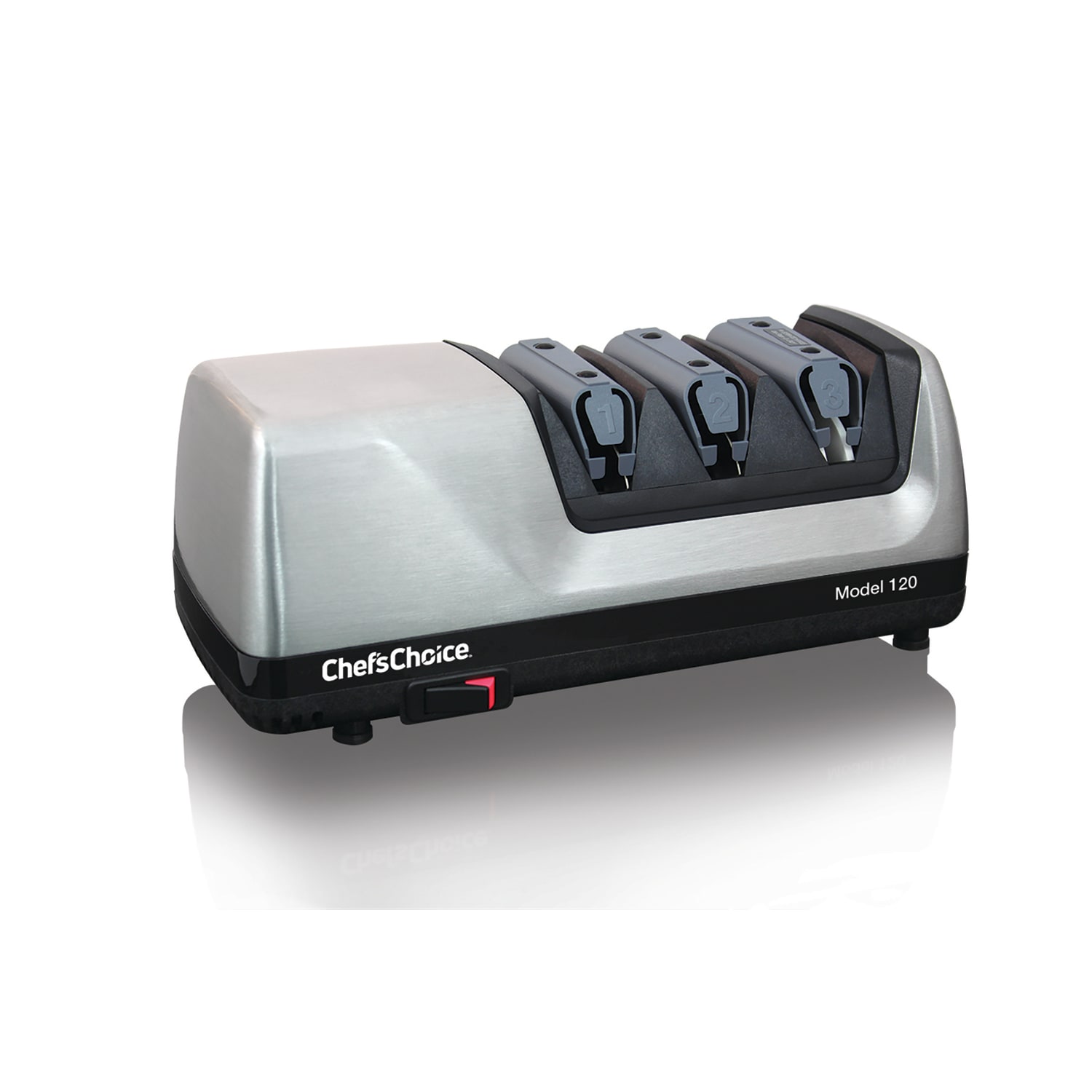 Edgecraft Chefs Choice 3-Stage Professional Electric Knife Sharpener, Silver/Black - Image 3
