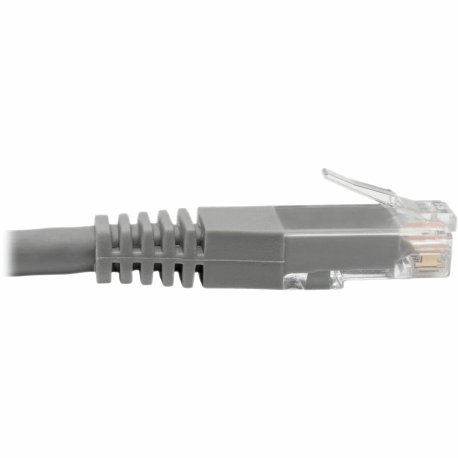 Tripp Lite Cat6 Cat5e Gigabit Molded Patch Cable RJ45 M/M 550MHz Gray 5ft 5ft - 128 MB/s - Patch Cable - N200005GY - Image 4