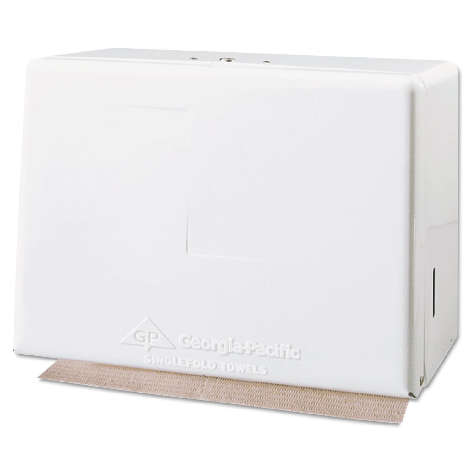 Georgia Pacific Professional Space Saver Singlefold Towel Dispenser, Steel, 11.63 x 6.63 x 8.13, White