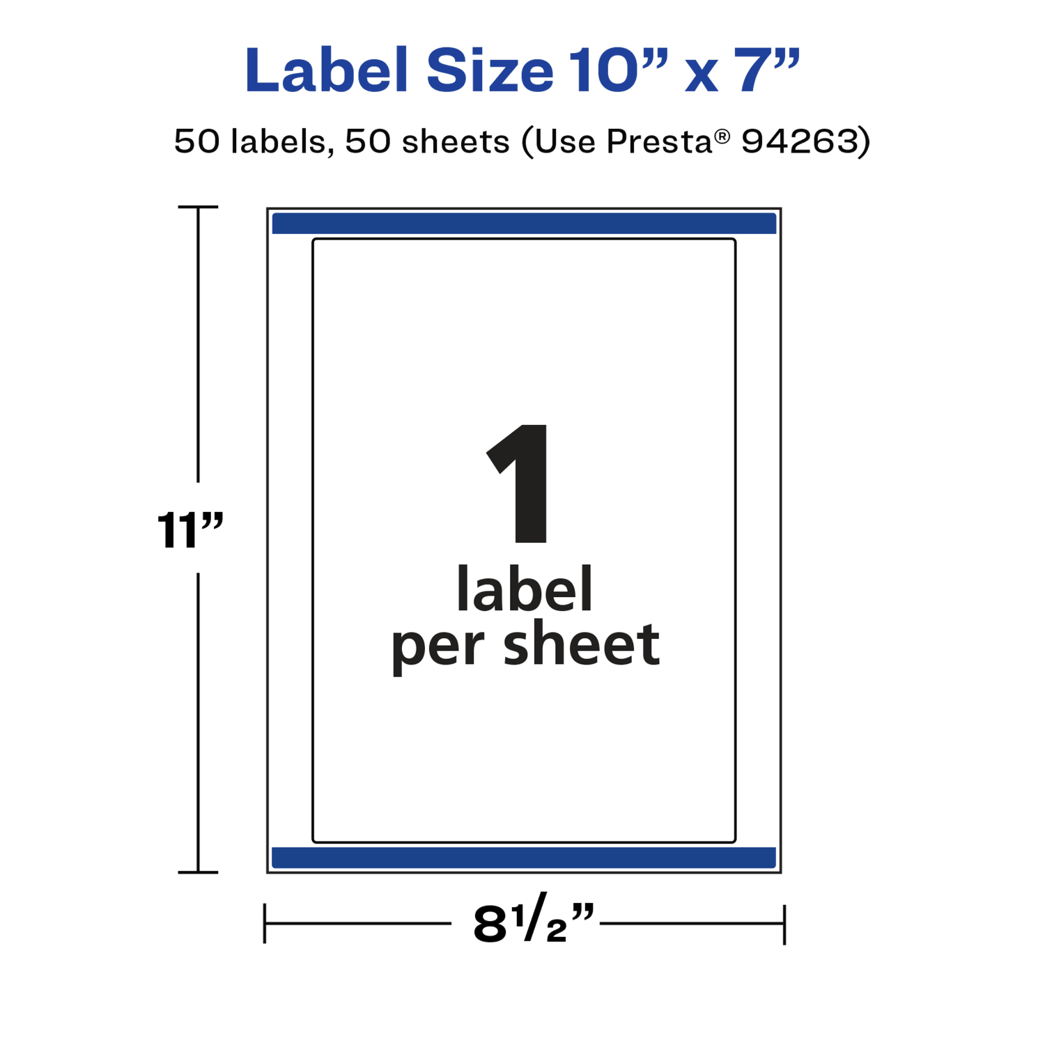 Avery Glossy Permanent Labels With Sure Feed, 94263-WGP50, Rectangle, 10in x 7in, White, Pack Of 50 - Image 6