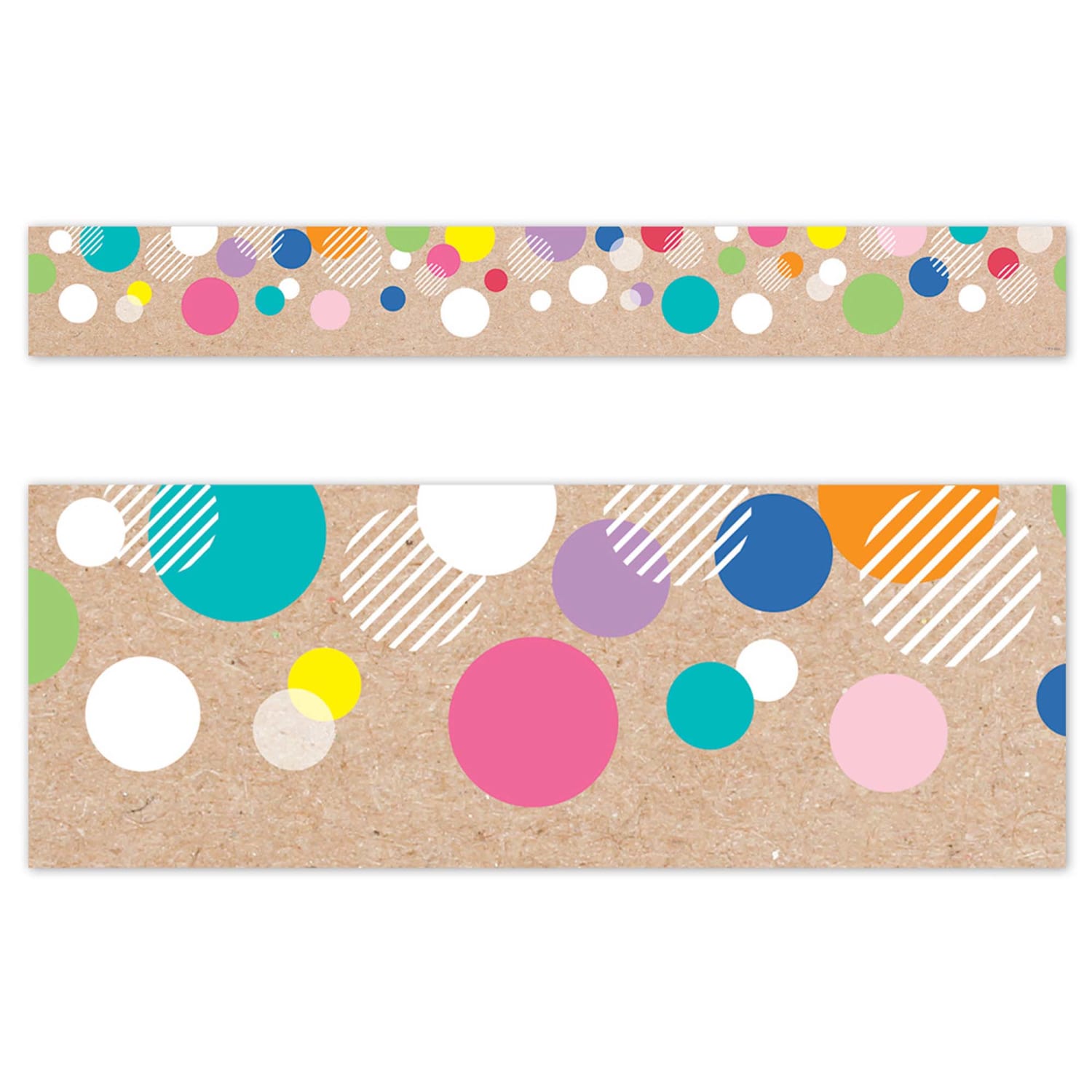 Creative Teaching Press EZ Borders, Krafty Pop Colorful Kraft Bubbles, 24 Borders Per Pack, Set Of 3 Packs - Image 4