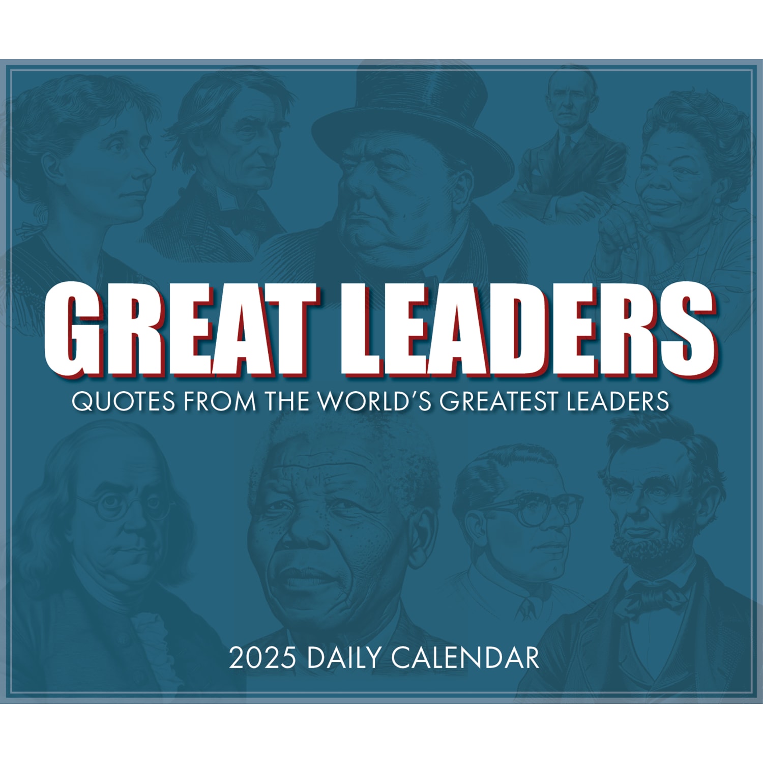 2025 Willow Creek Press Daily Desk Box Calendar, Inspirational, 5-1/2in x 6-1/4in, Great Leaders, Greatest Quotes, January To December, 46708 - Image 5