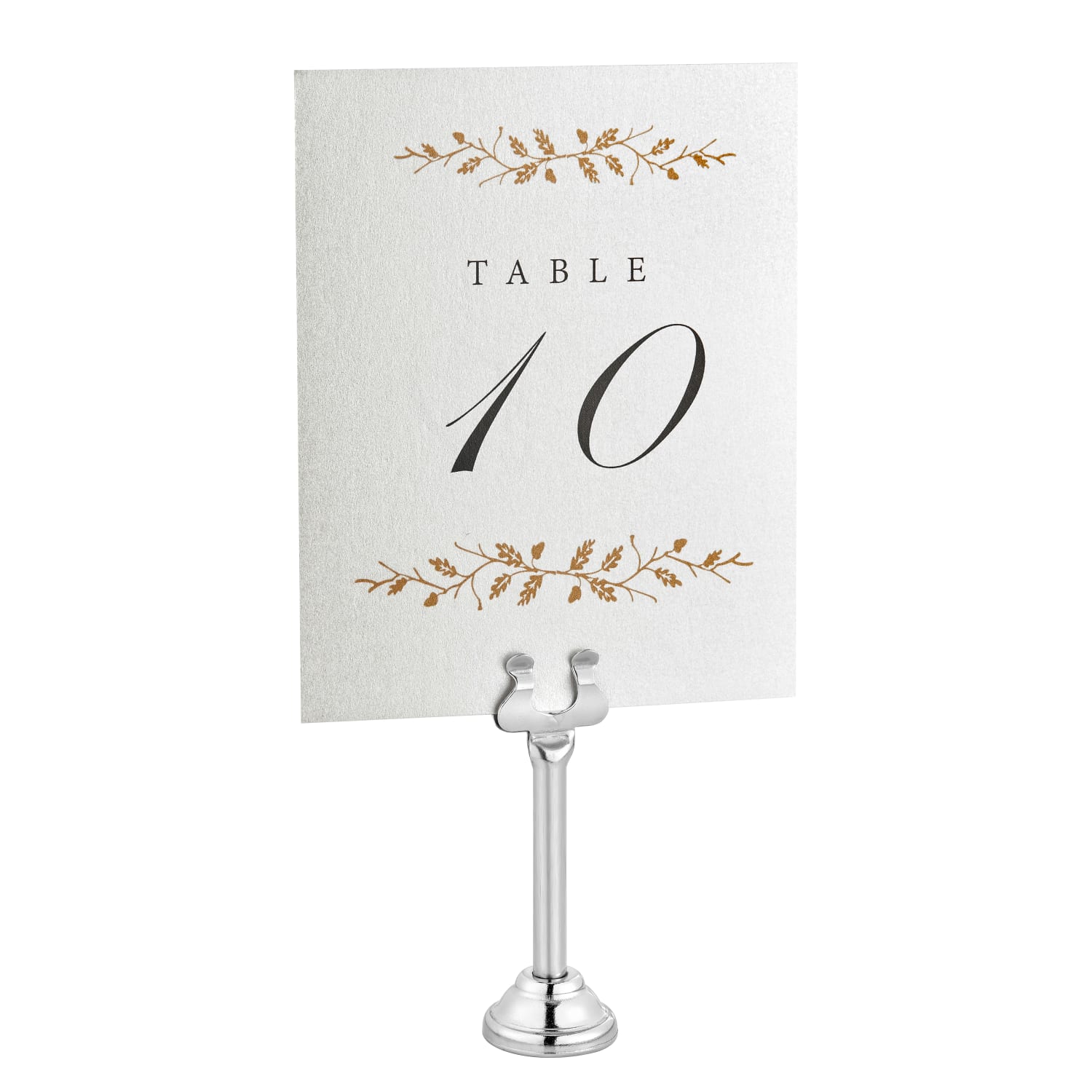 Alpine Place Card & Table Number Holders, 3in, Chrome, Pack Of 36 Holders - Image 4