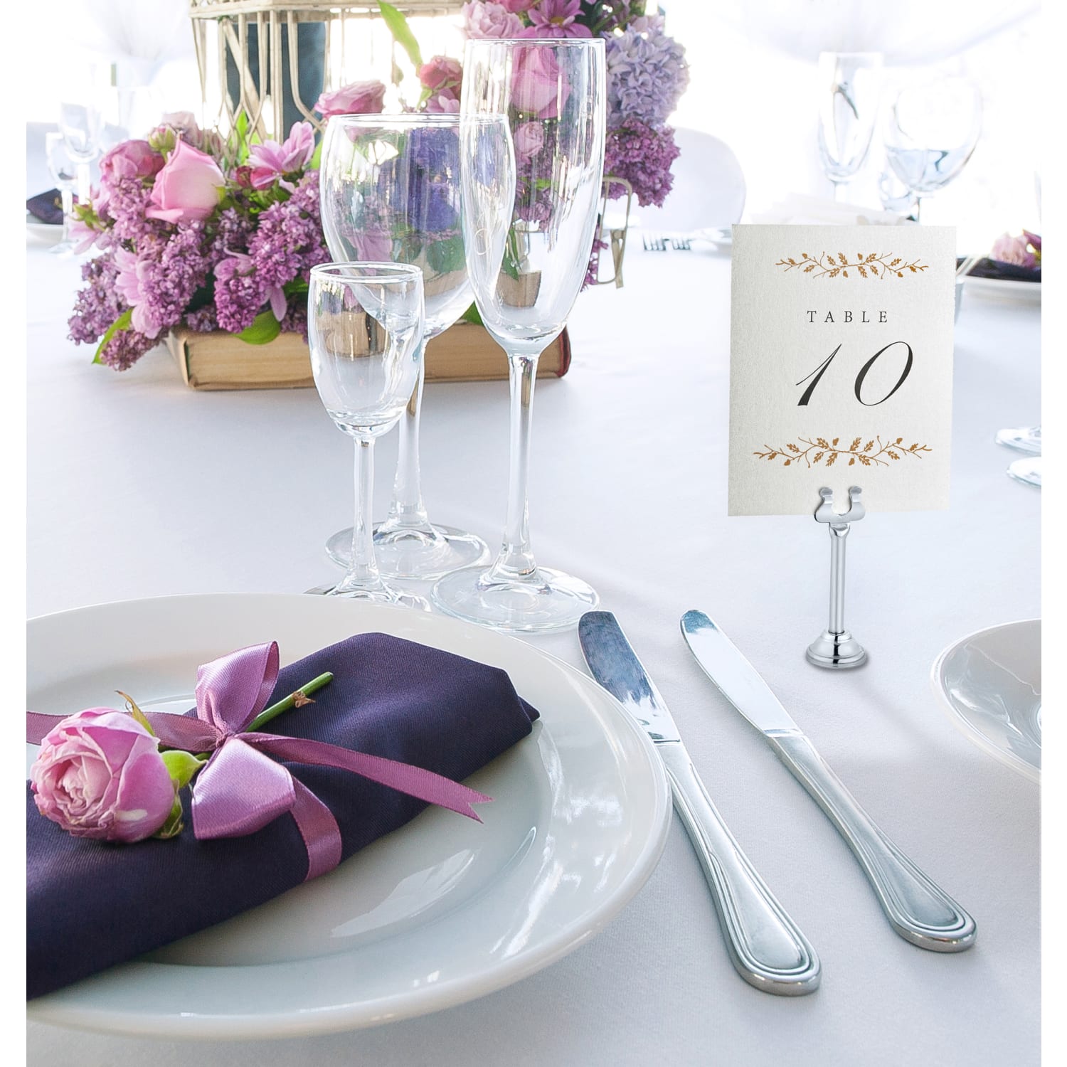 Alpine Place Card & Table Number Holders, 3in, Chrome, Pack Of 36 Holders - Image 5