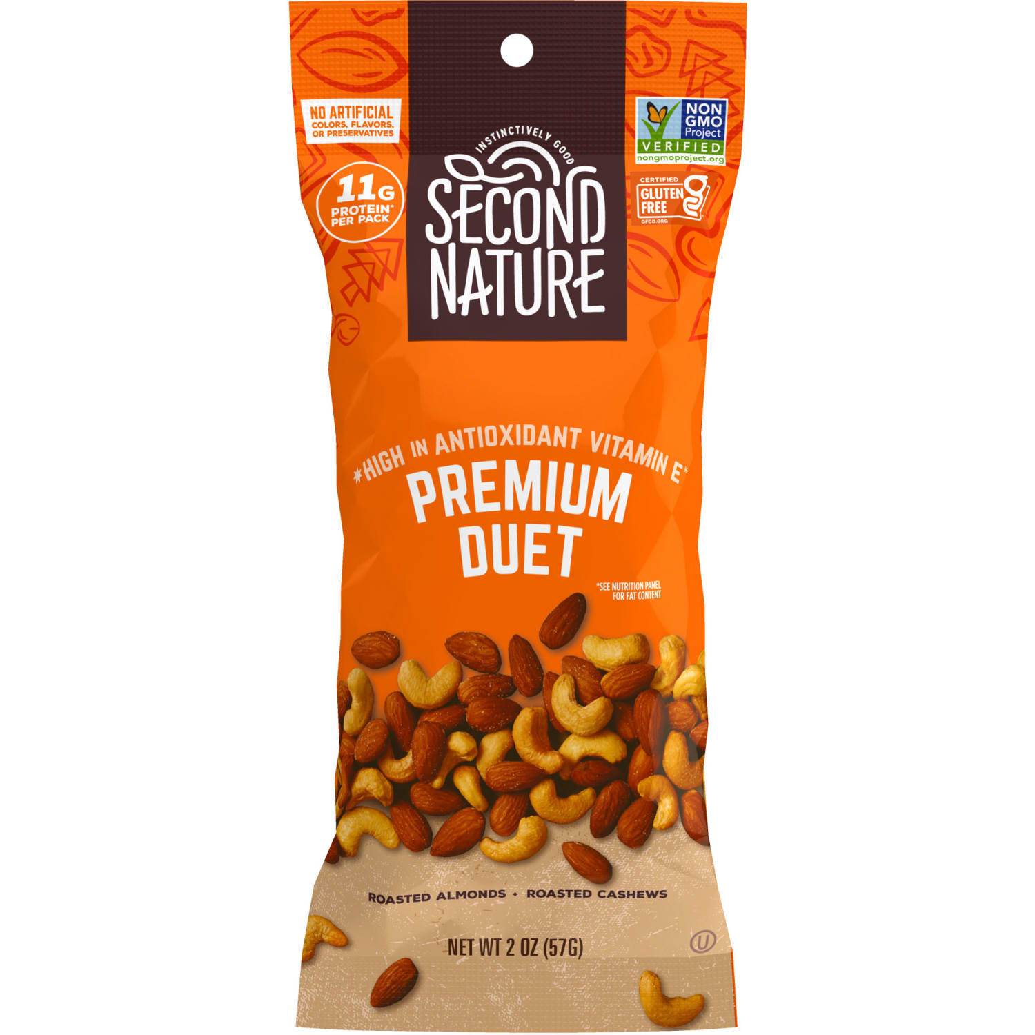 Second Nature Premium Duet Mixed Nuts, 2 Oz, Pack Of 12 Bags - Image 3