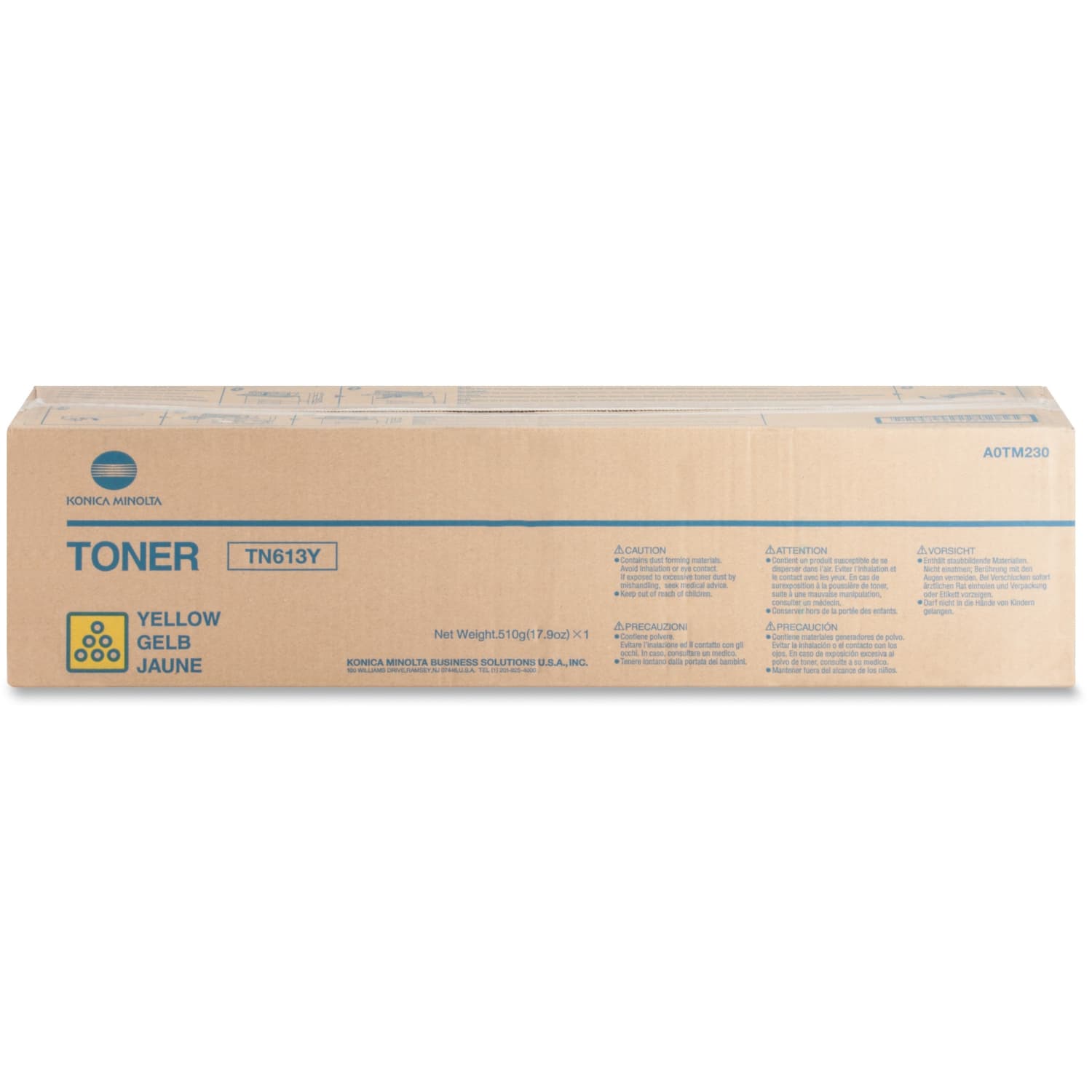 Konica Minolta TN-613Y Original Toner Cartridge - Laser - 30000 Pages - Yellow - 1 Each