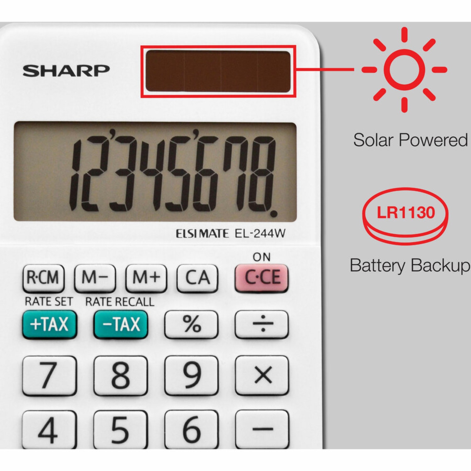 Sharp EL-244WB 8-digit Professional Pocket Calculator - Image 4