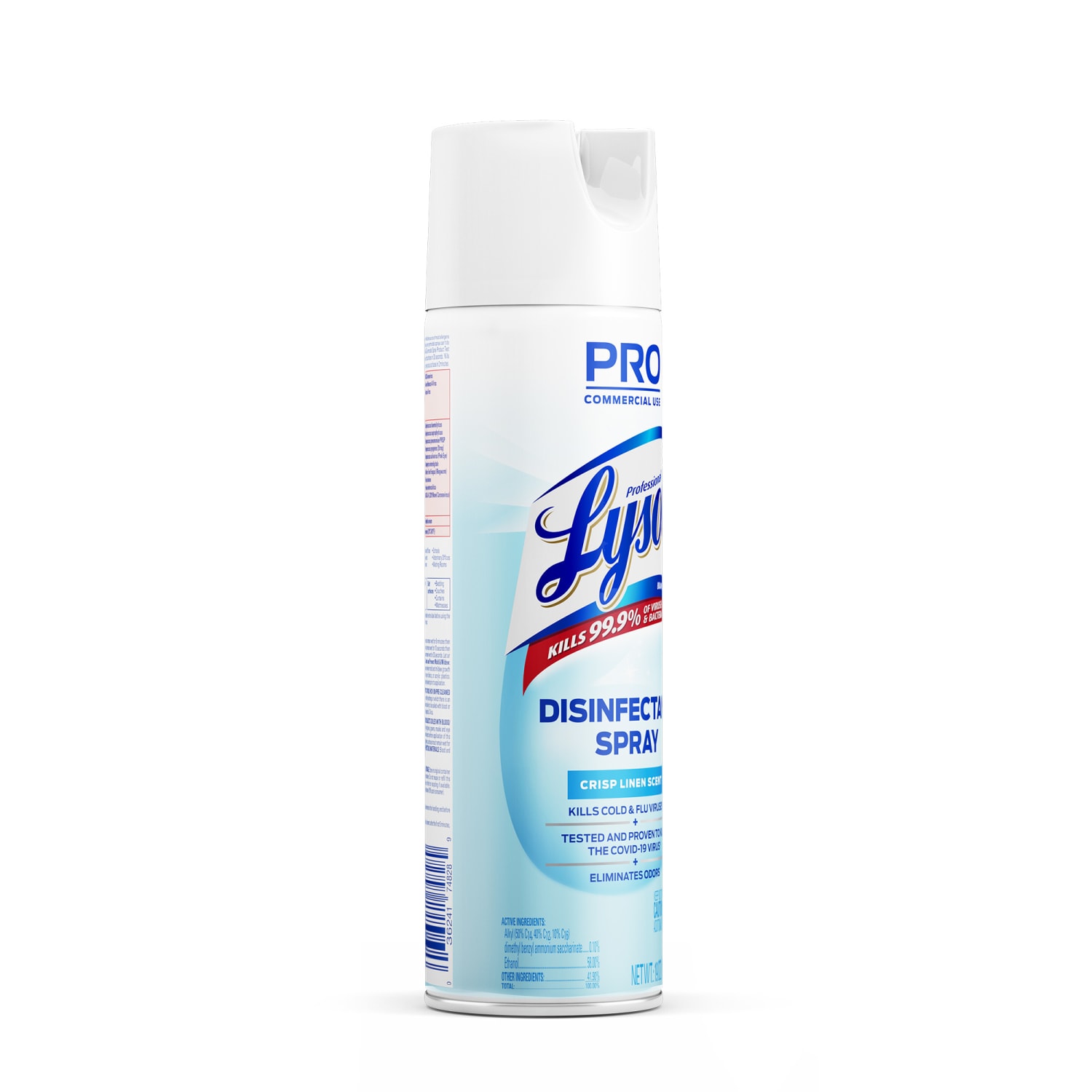 Lysol Professional Disinfectant Spray, Crisp Linen Scent, 19 Oz Bottle - Image 3