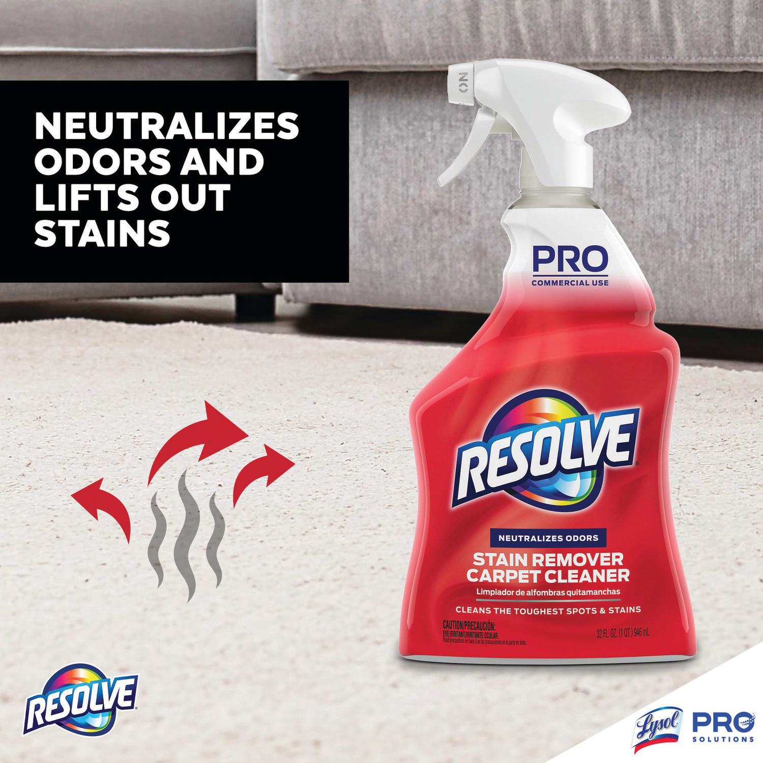 Resolve Professional Spot & Stain Carpet Cleaner, 32 Oz Bottle - Image 6