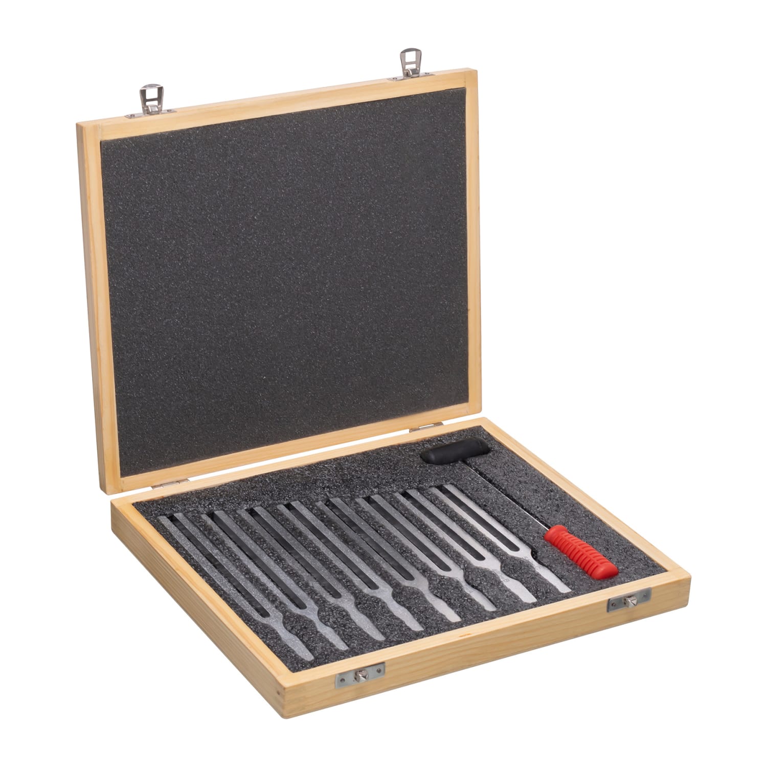 Supertek Tuning Forks With Hammer, Aluminum, Set Of 8 - Image 5