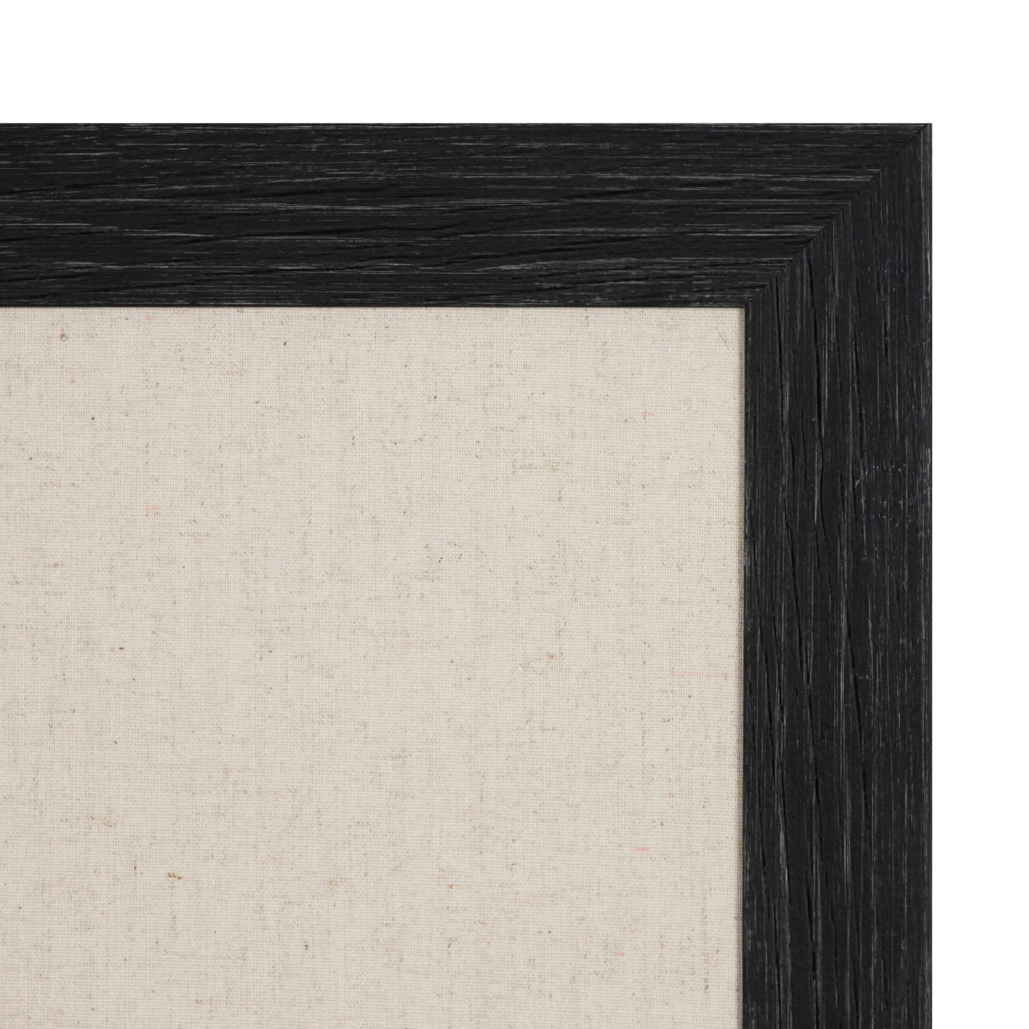 DesignOvations Beatrice Non-Magnetic Framed Linen Fabric Pinboard, 23in x 29in, Beige, Black Plastic Frame - Image 4