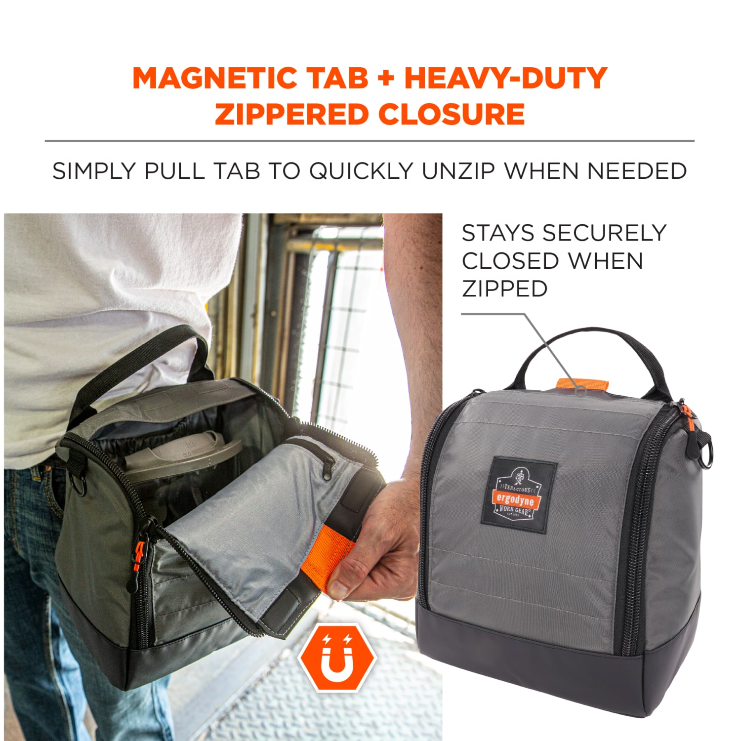 Ergodyne Arsenal 5185 Half- And Full-Face Respirator Bag, Gray - Image 5
