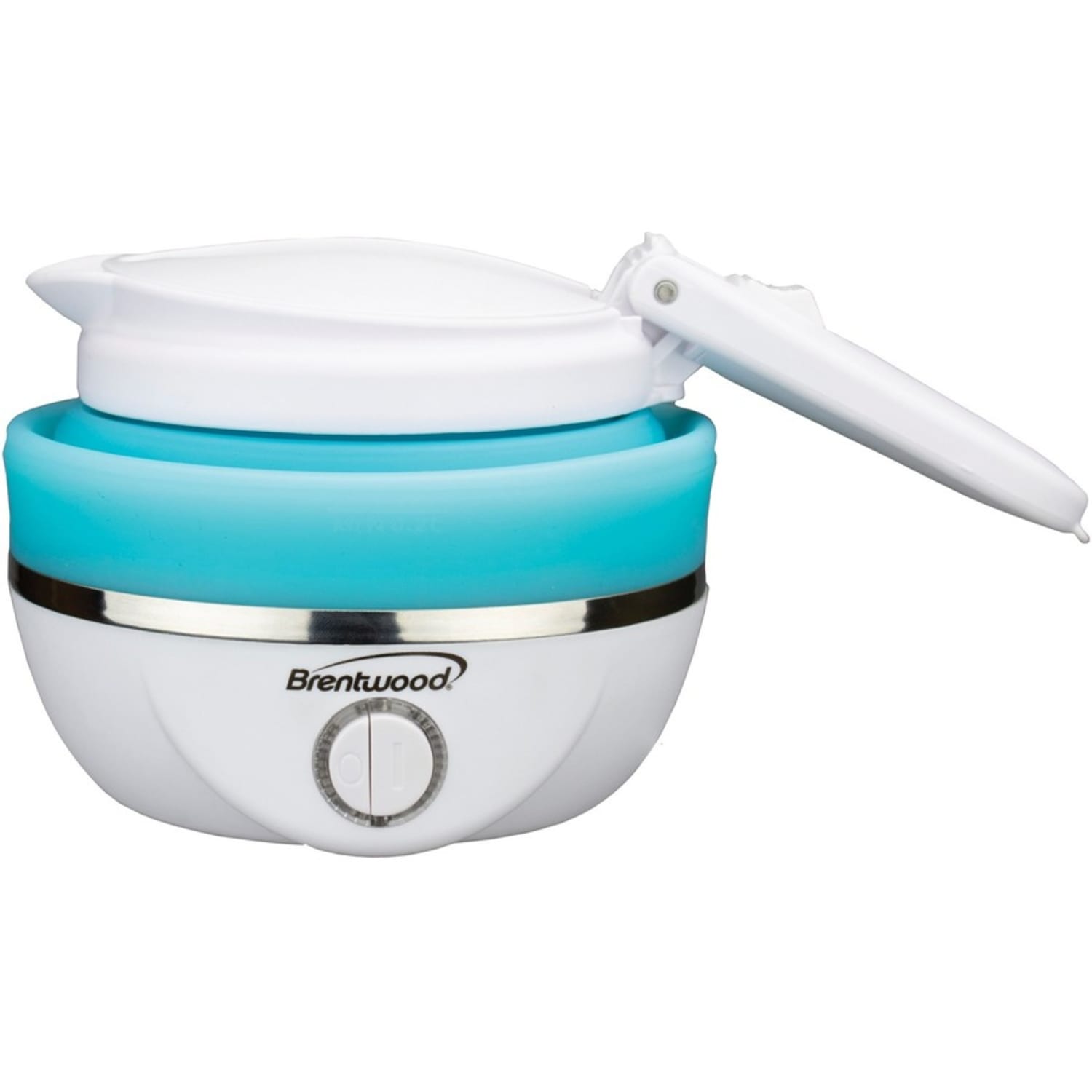 Brentwood KT-1508BL Dual-Voltage 0.8 L Stainless-Steel Collapsible Travel Kettle, Blue - Image 3