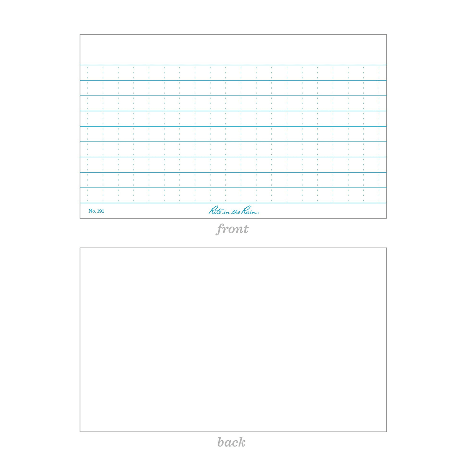 Rite In The Rain All-Weather Index Cards, 3in x 5in, White, Set Of 5 Packs - Image 3