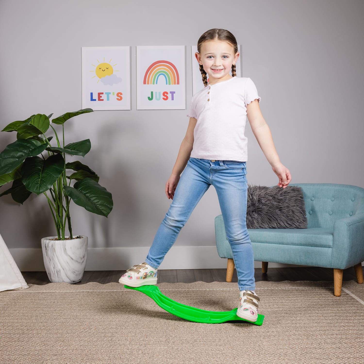 Bintiva Duck Walker Waddle Board, 22.8in x 3.3in x 2.9in, Blue - Image 4
