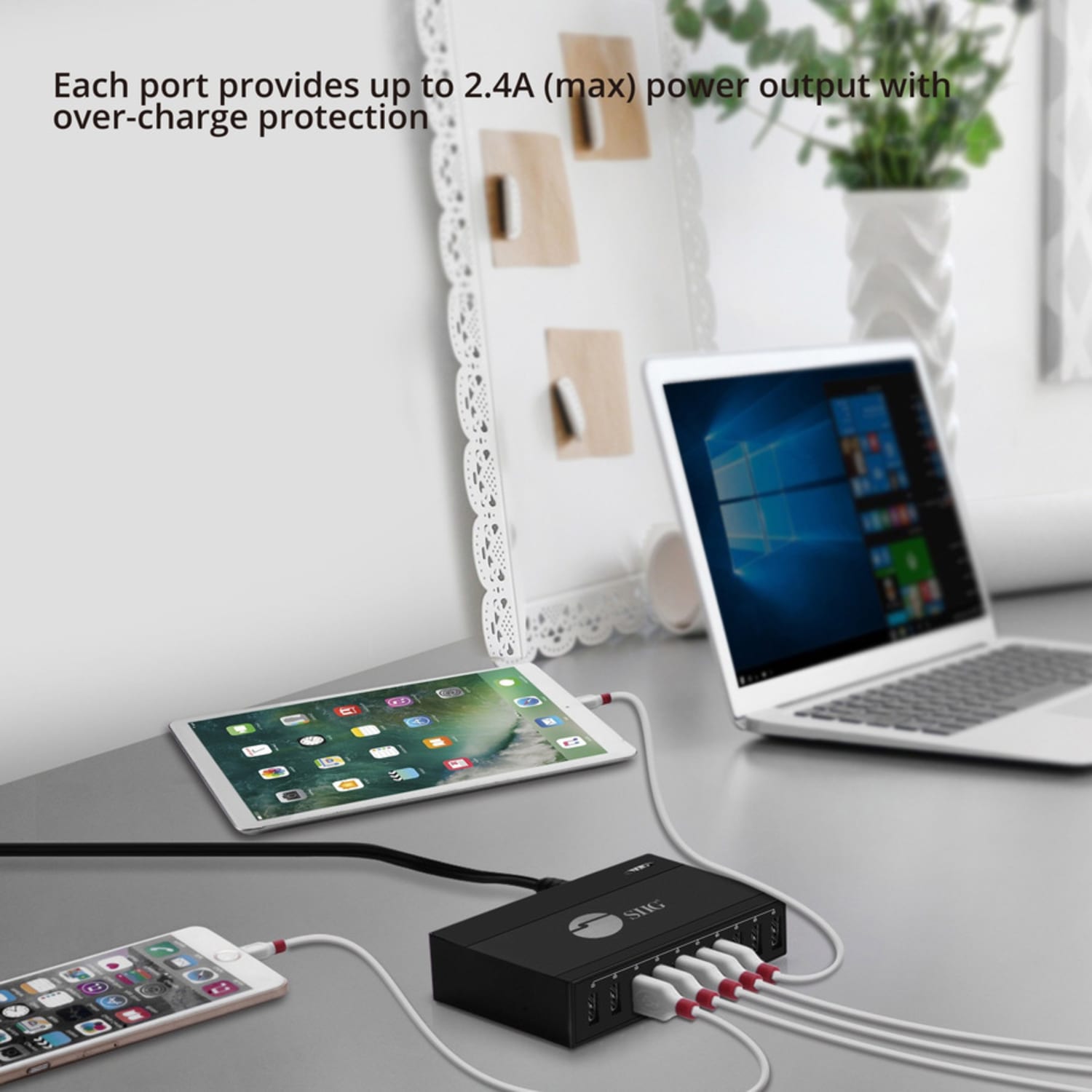 SIIG  60W 10-Port USB Charger - Image 6