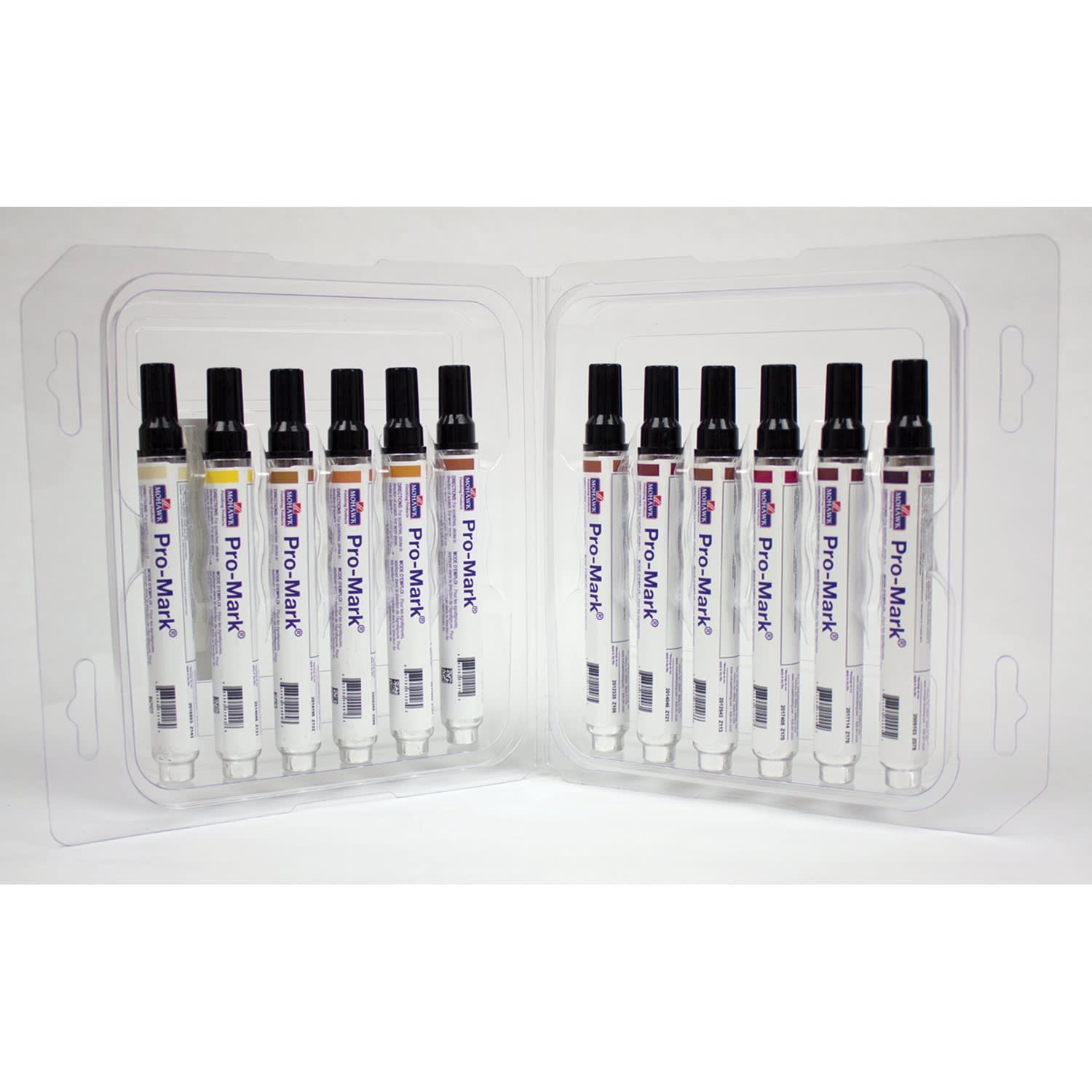 Mohawk Finishing Products Pro-Mark Touch-up Markers, Medium Point, White Barrels/Multicolor Ink, Pack Of 12 Markers - Image 5