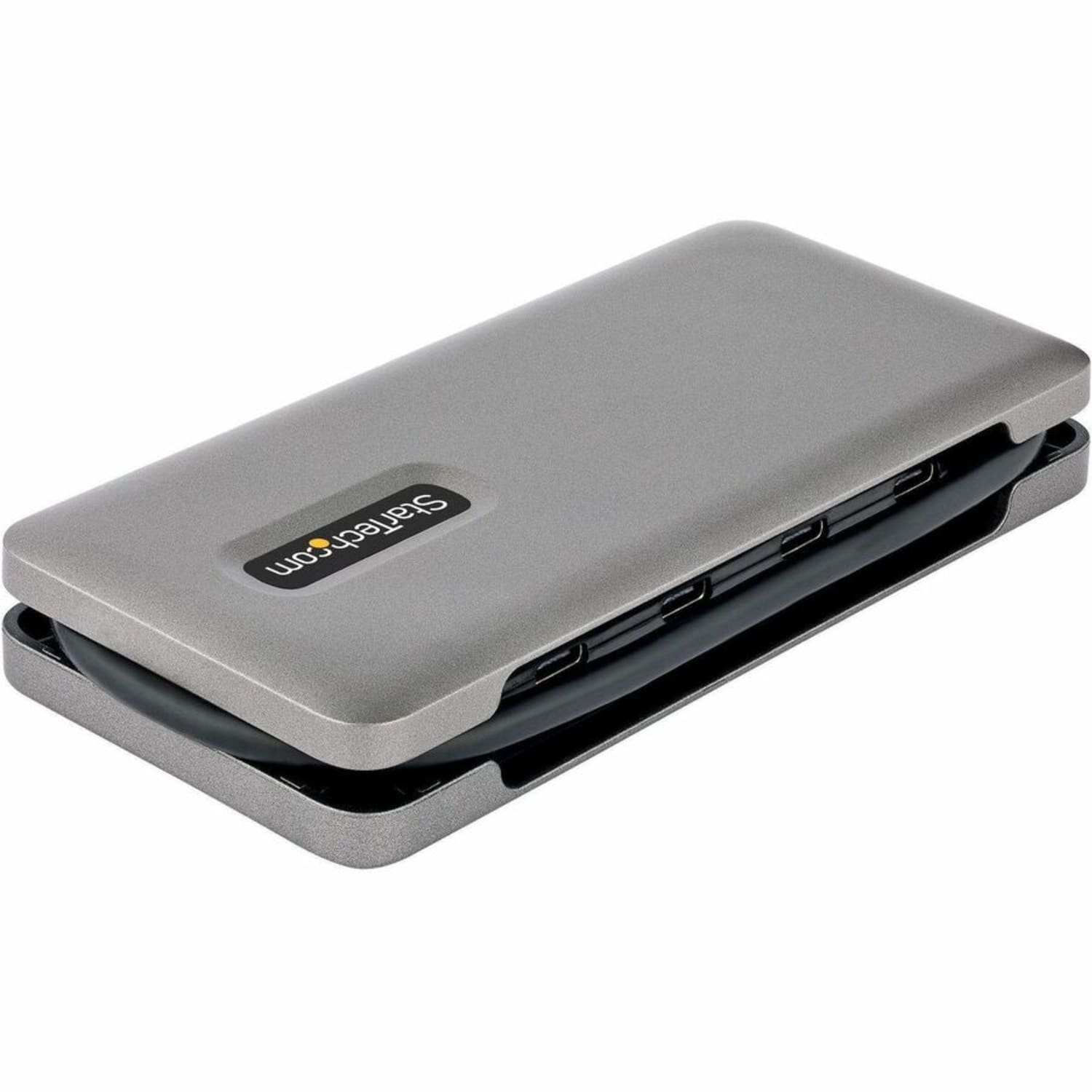 StarTech.com 4-Port USB-C Hub, USB 3.1 10Gbps, 100W Power Delivery Pass-Through, 9.8in (25cm) Cable, Portable USB Expansion Hub - Image 5