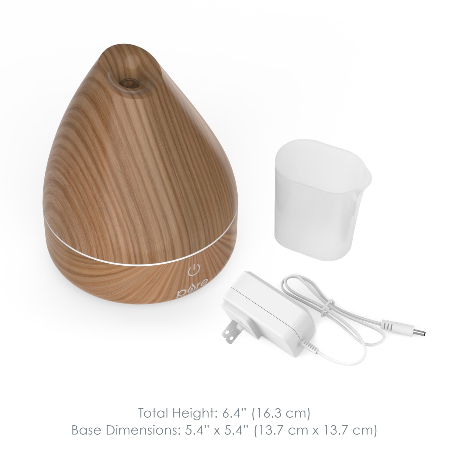 Pure Enrichment PureSpa Natural Aromatherapy Oil Diffuser, 200 mL, Natural - Image 6