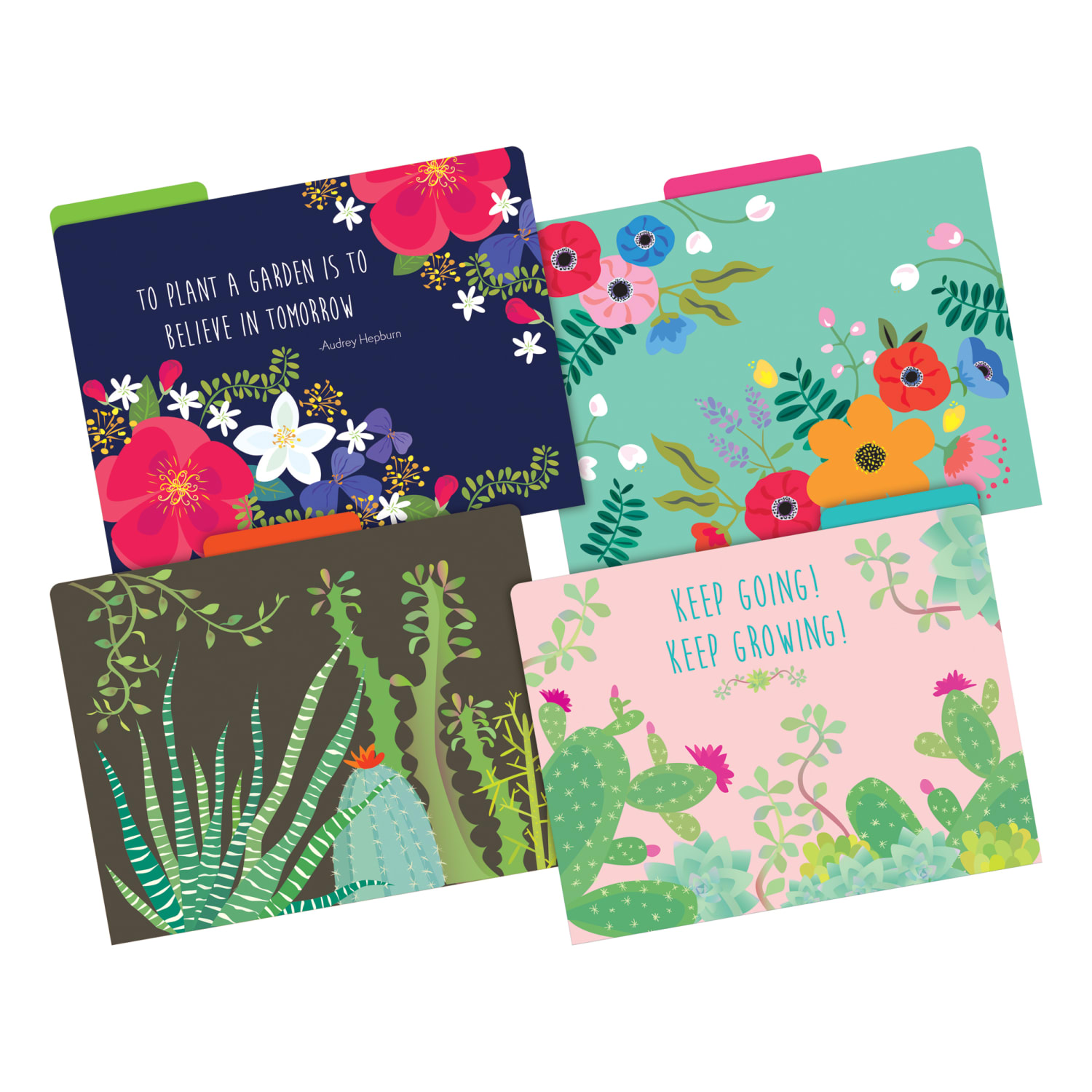 Barker Creek Tab File Folders, Letter Size, Petals & Prickles, Pack Of 36 Folders - Image 3