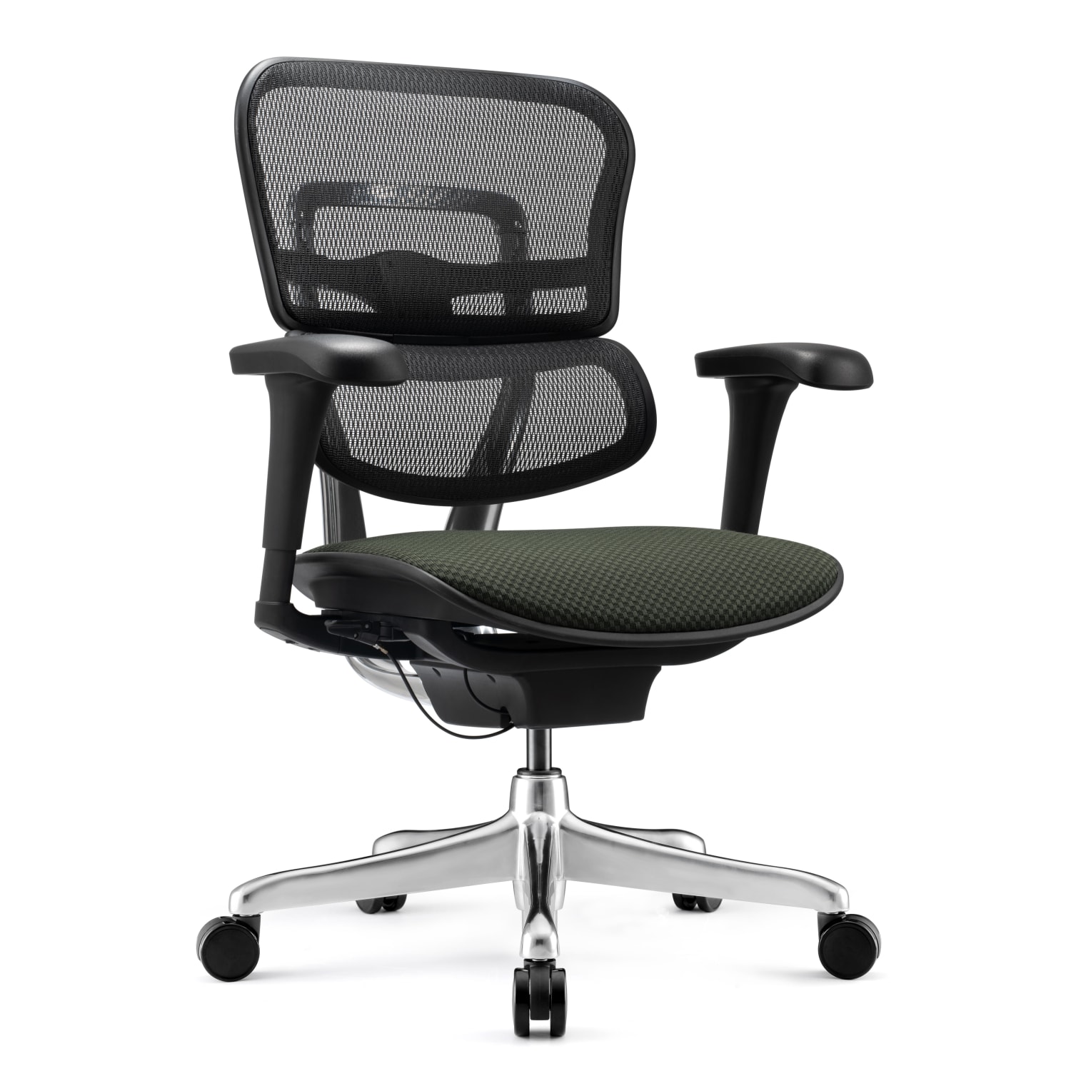 WorkPro 12000 V2 Series Ergonomic Mesh/Fabric High-Back Office Chair, Olive/Black, BIFMA Compliant - Image 3