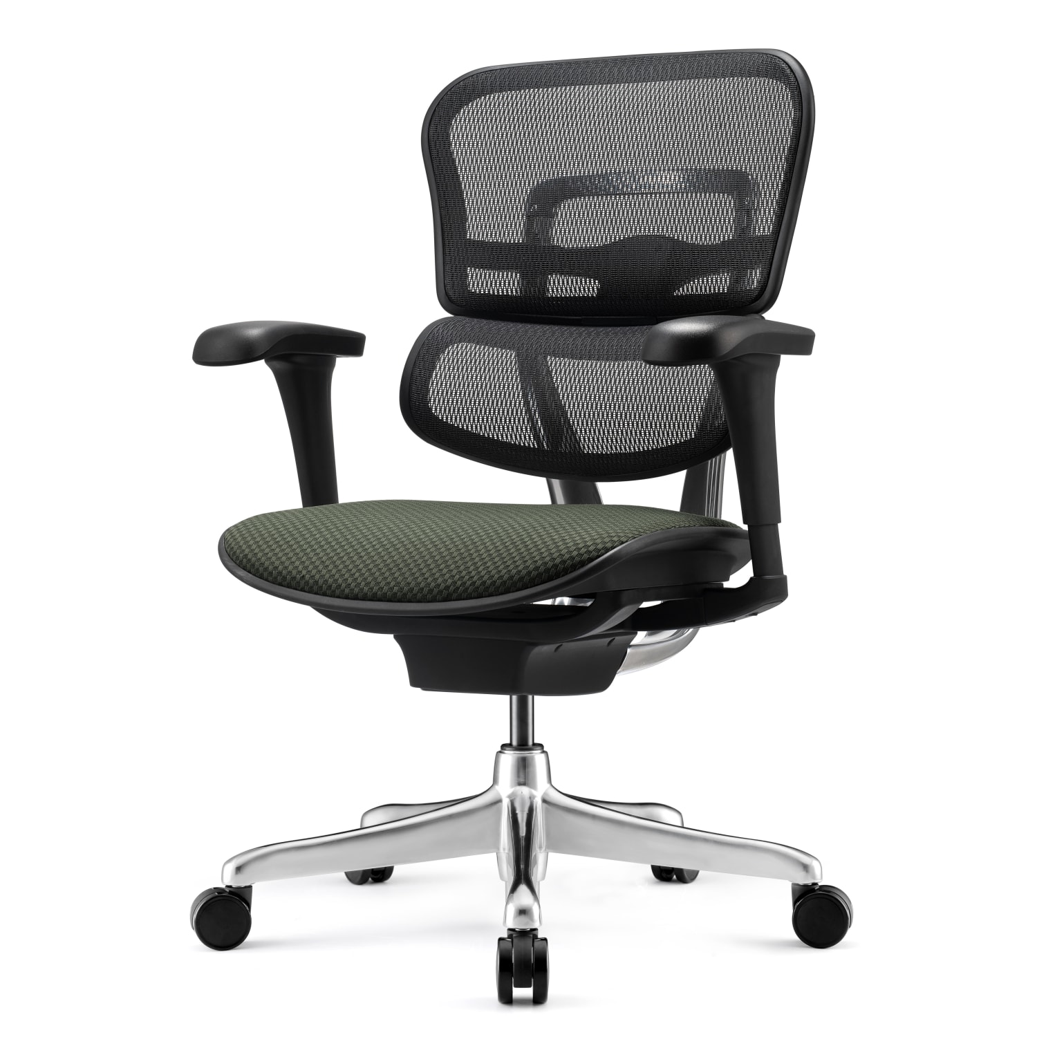 WorkPro 12000 V2 Series Ergonomic Mesh/Fabric High-Back Office Chair, Olive/Black, BIFMA Compliant - Image 4