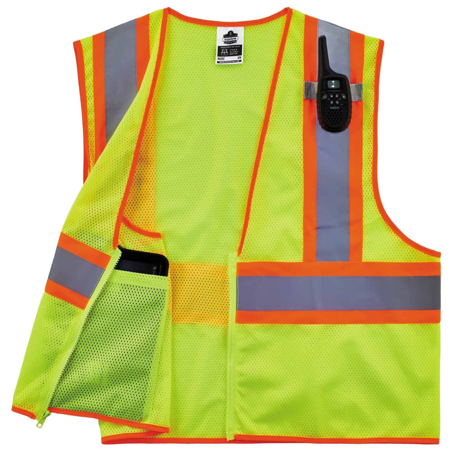 Ergodyne GloWear Safety Vest, Economy 2-Tone, Type-R Class 2, 4X/5X, Lime, 8229Z - Image 4