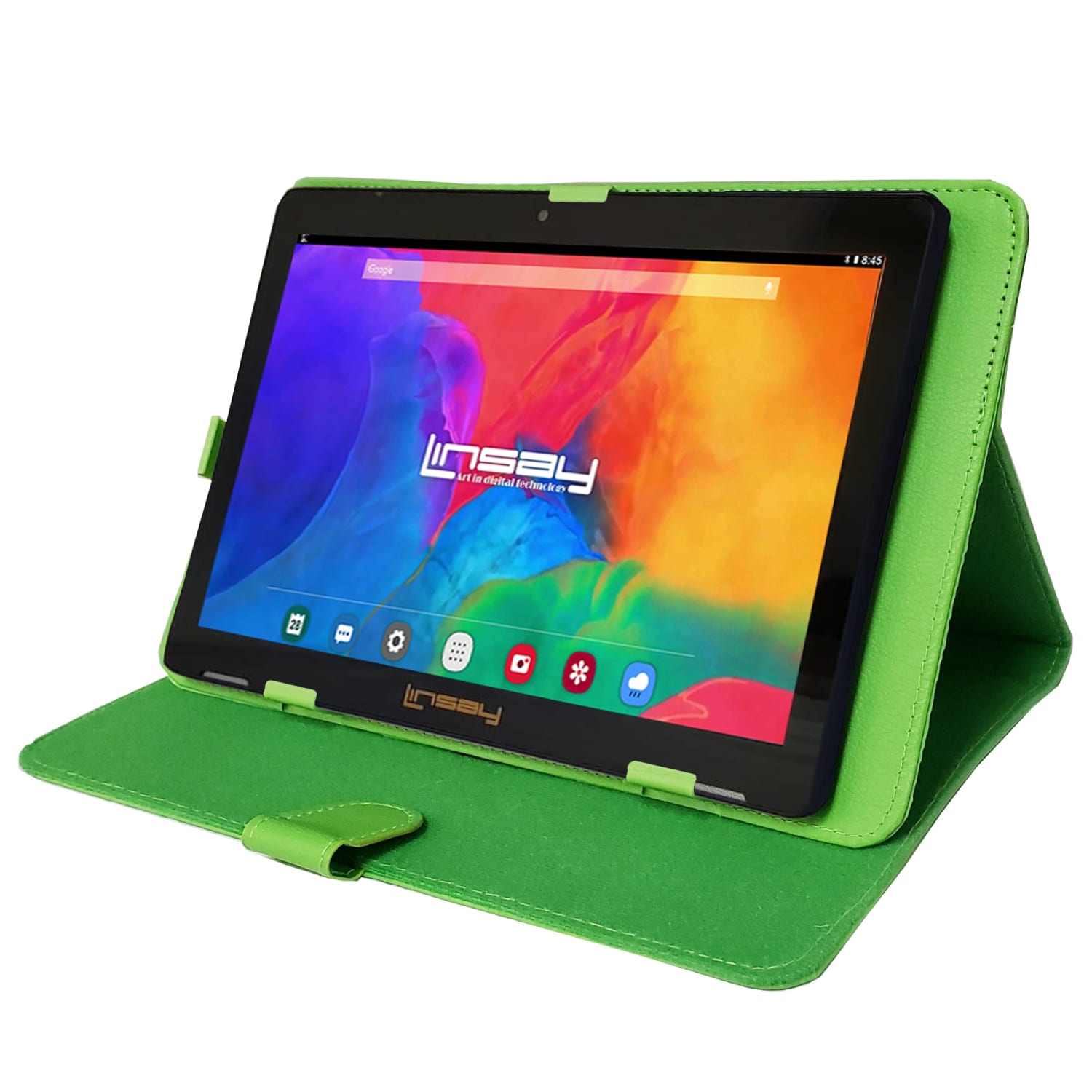 Linsay F10IPS Tablet, 10.1in Screen, 2GB Memory, 64GB Storage, Android 13, Green - Image 3