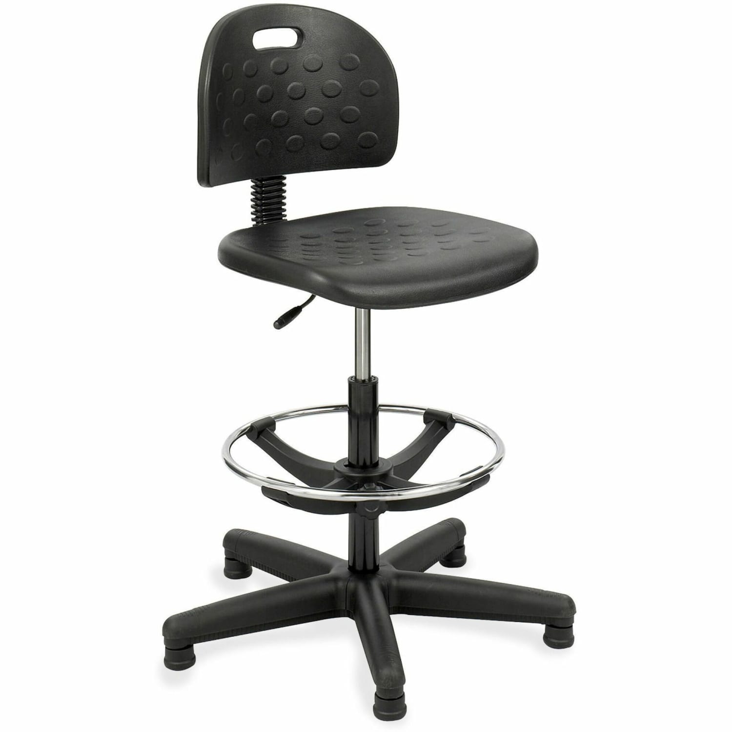 Safco Soft Tough Economy Workbench Drafting Chair Black PopularChairscom