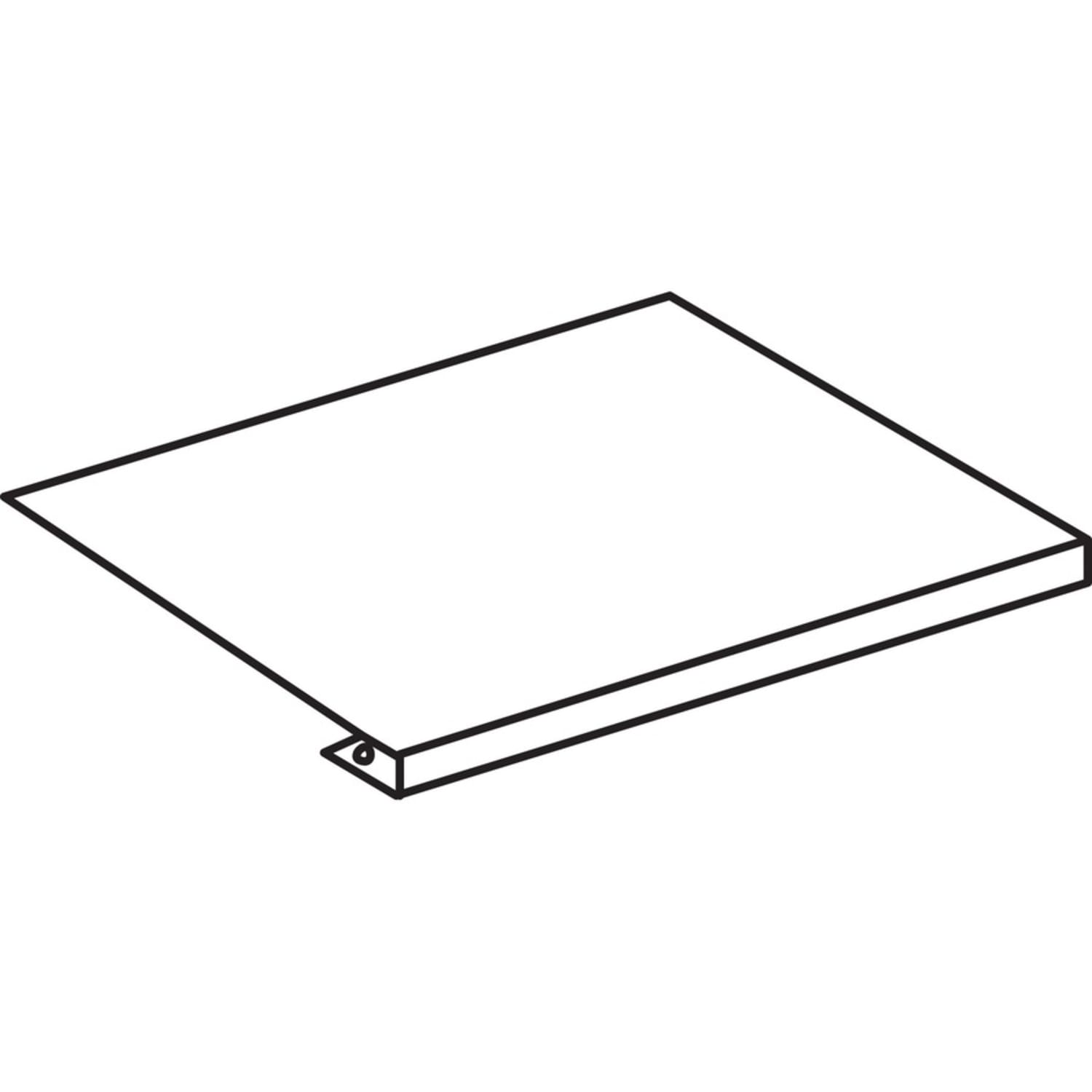 HON 38000 23inW Corner Sleeve Desk Return, Black - Image 4