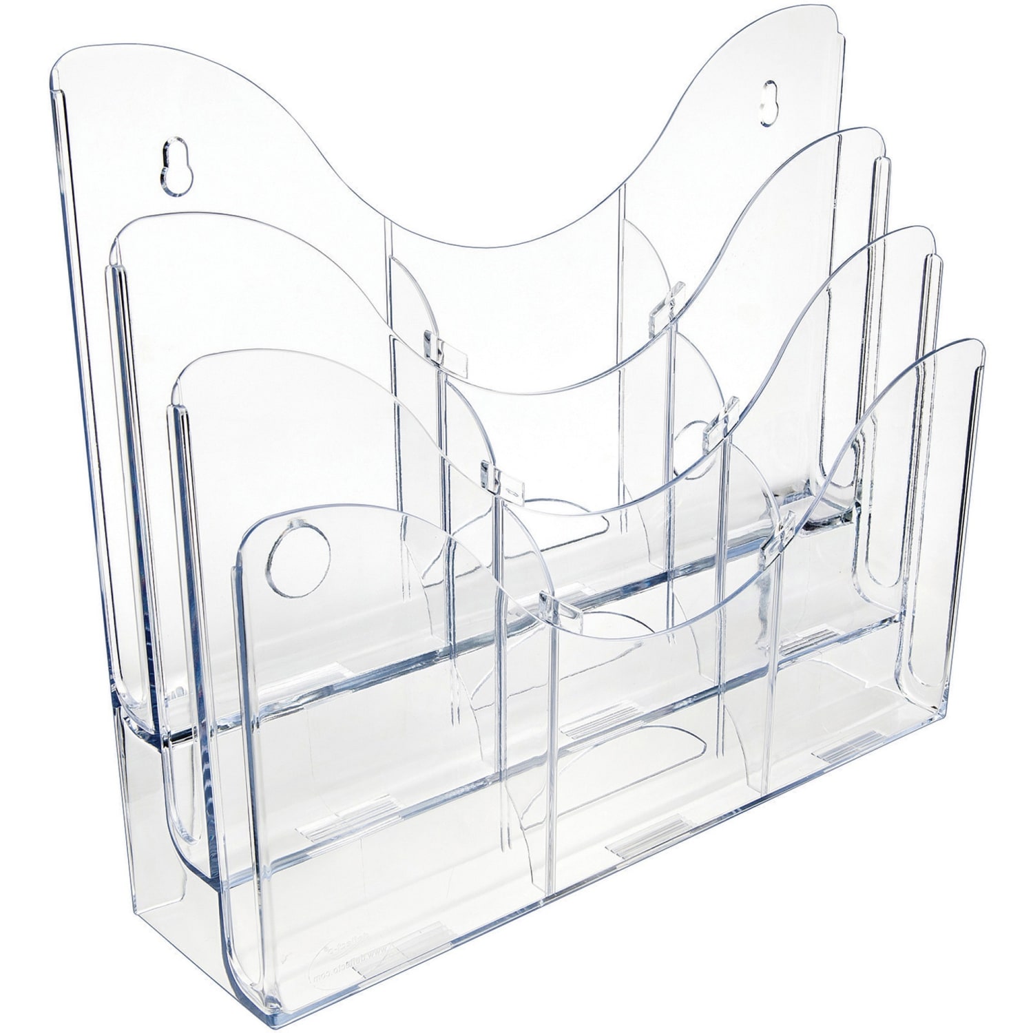 Deflecto 3-Tier Document Holder, 11 1/2inH x 13 3/8inW x 3 1/2inD, Clear - Image 5