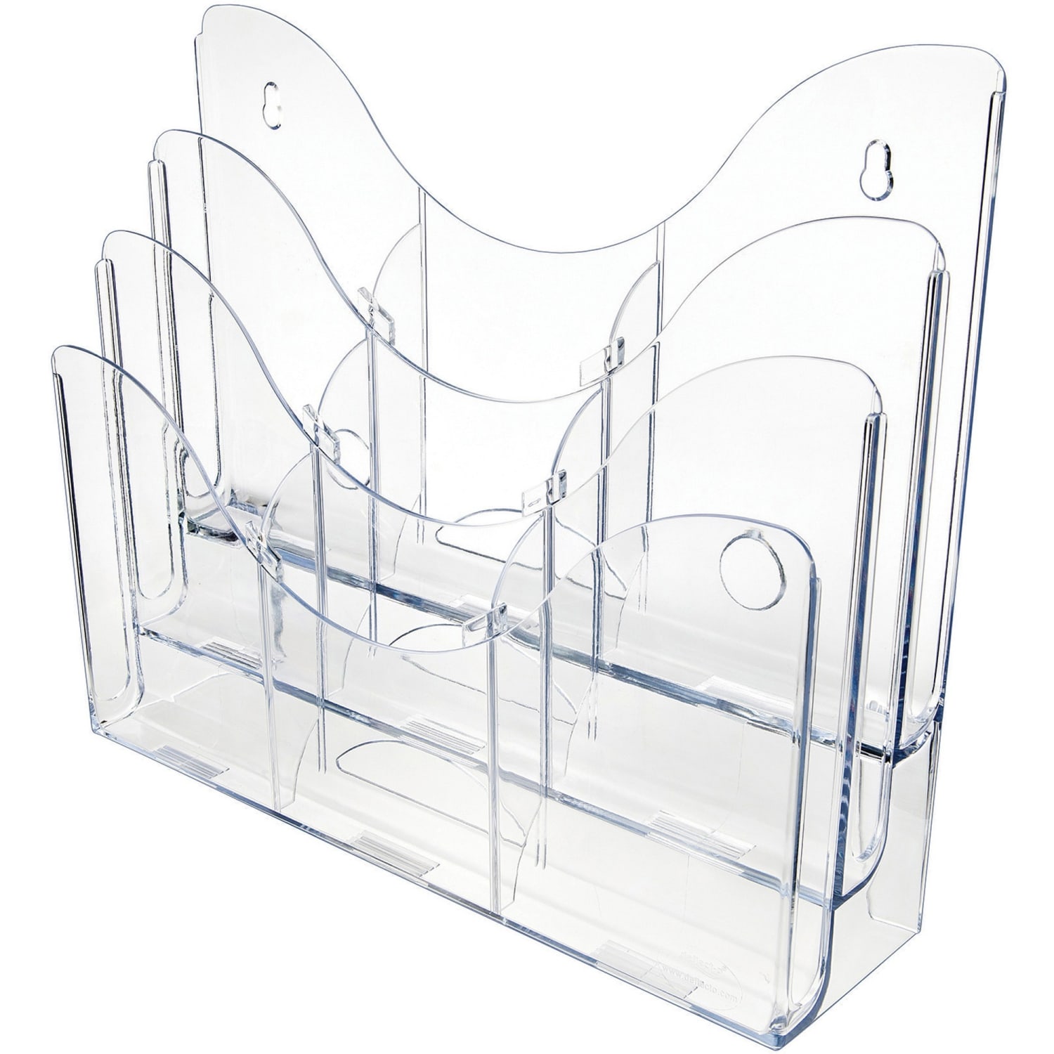 Deflecto 3-Tier Document Holder, 11 1/2inH x 13 3/8inW x 3 1/2inD, Clear - Image 6