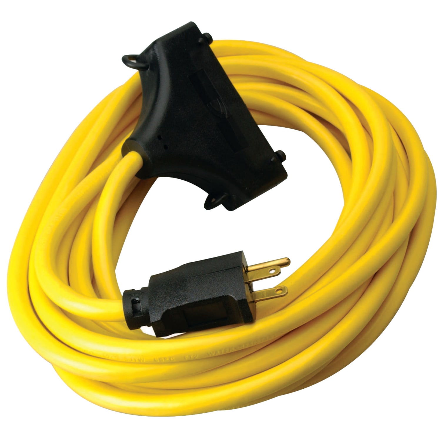 Southwire Generator 3-Outlet Extension Cord, 25 Amp, 25ft, Yellow, 172-01910