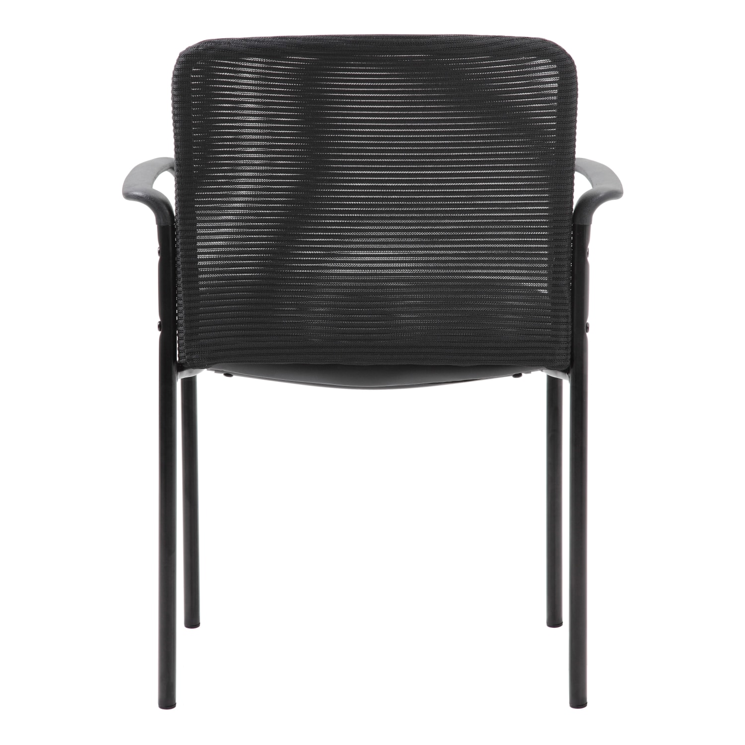 Boss Office Products CaressoftMesh Stacking Guest Chair Black PopularChairscom