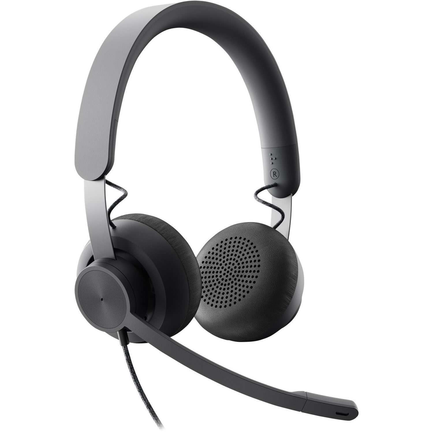 Logitech Zone Headset - Stereo - USB Type C - Wired - 32 Ohm - 20 Hz to 16 kHz - Over-the-head - Binaural - 981000871 - Image 3