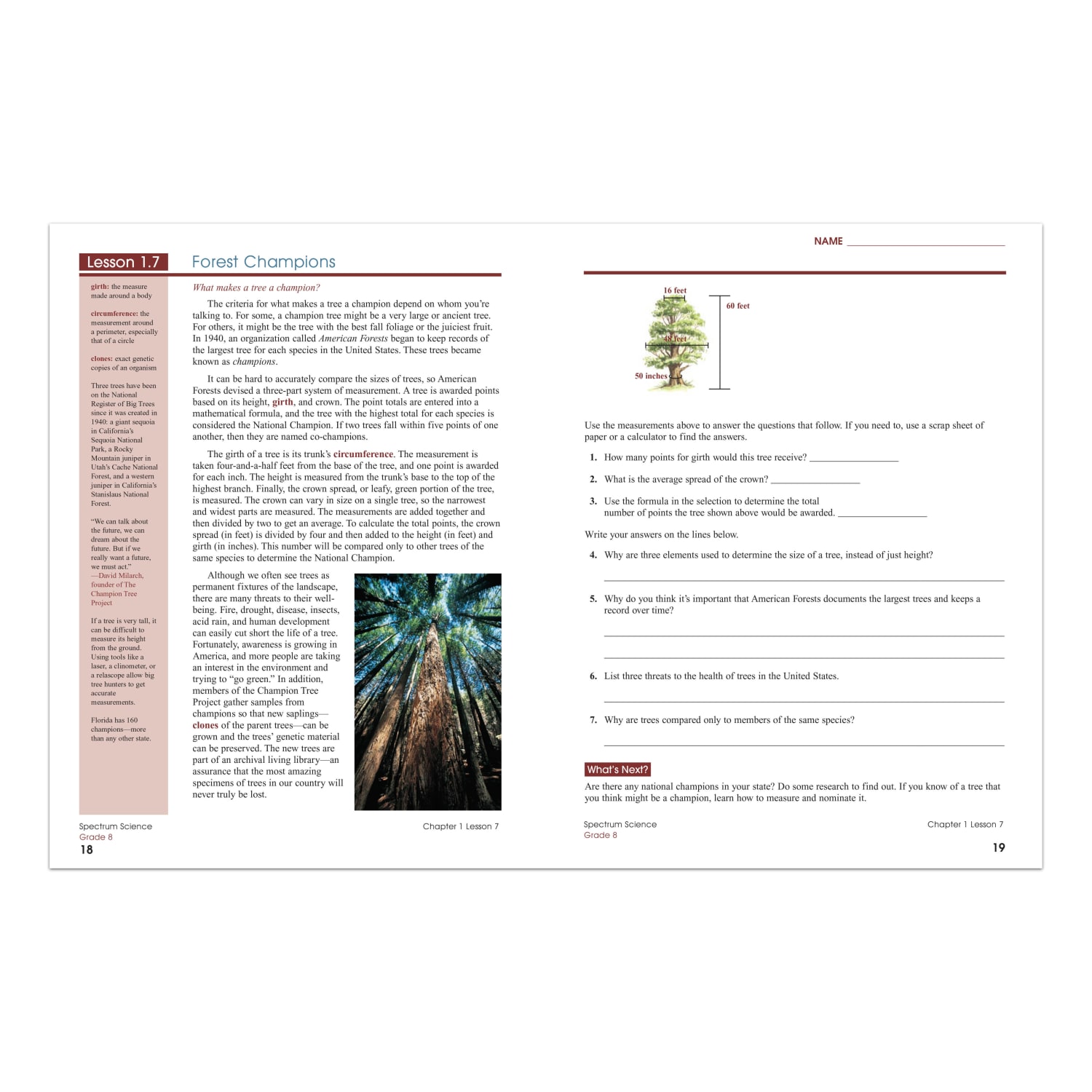 Carson-Dellosa Spectrum Science Workbook, Grade 8 - Image 3