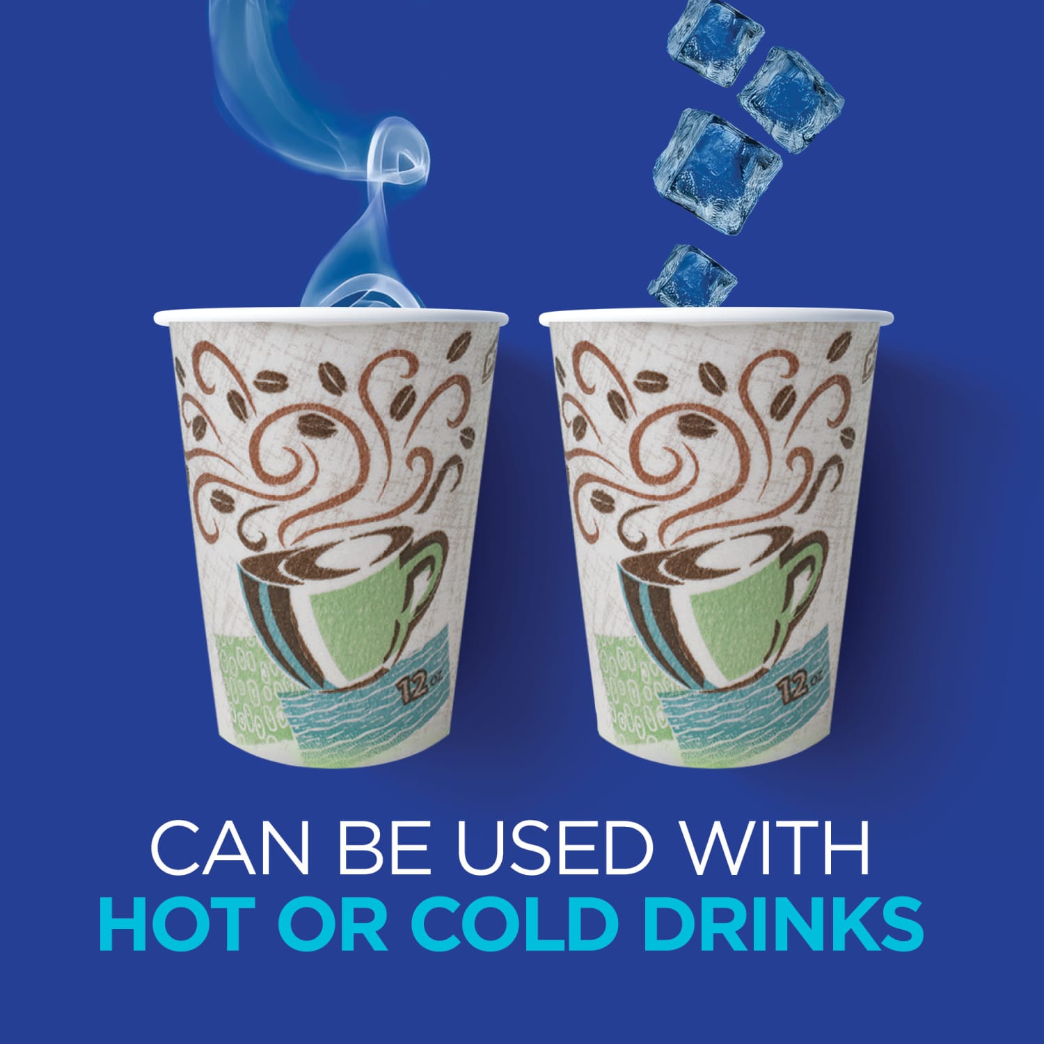 Dixie PerfecTouch Insulated Hot Cups, 10 oz, Coffee Haze, 500 Count (25 Cups Per Pack, 20 Packs Per Case) - Image 4