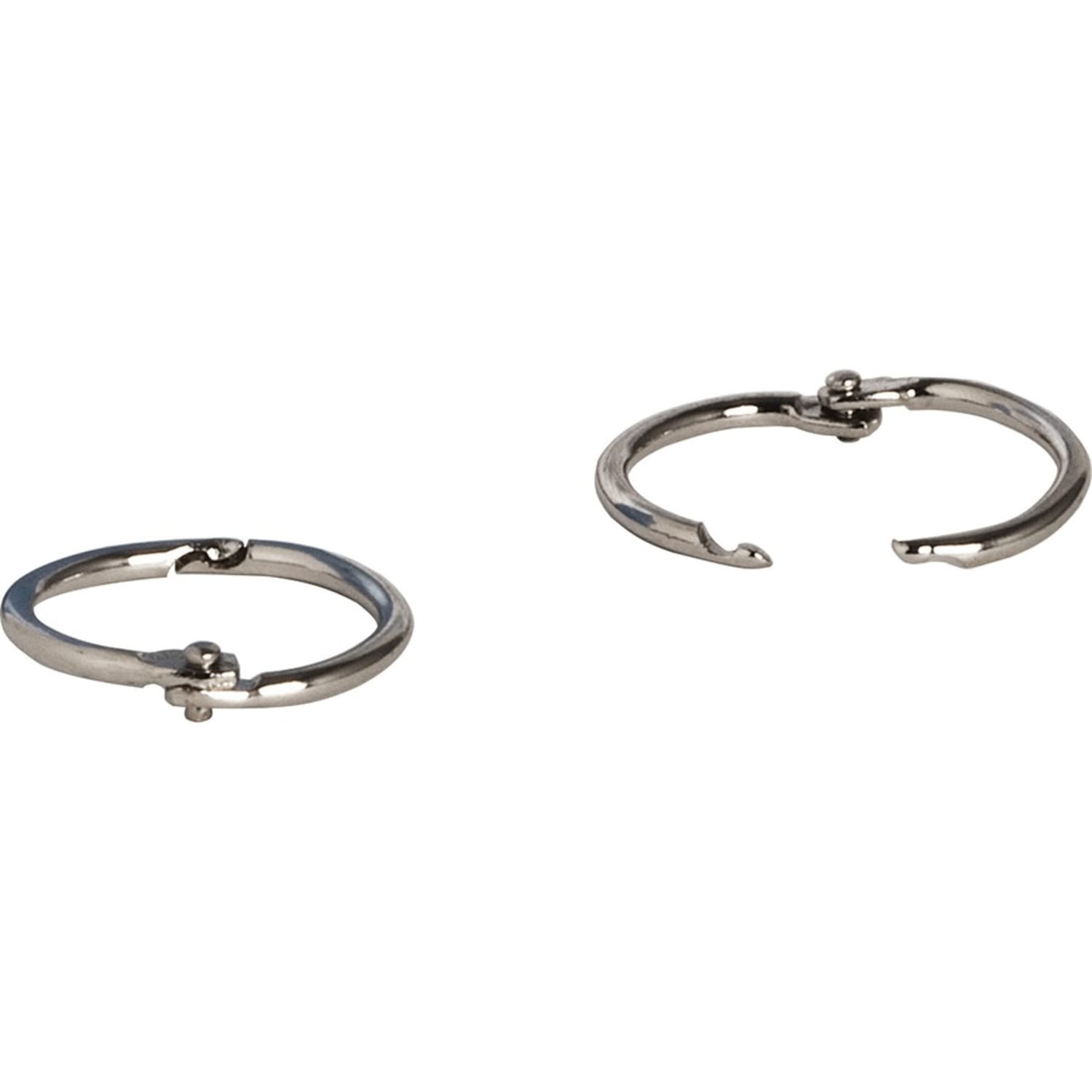 Business Source Standard Book Rings - 1in Diameter - Silver - Nickel Plated - 500 / Bundle - Image 4