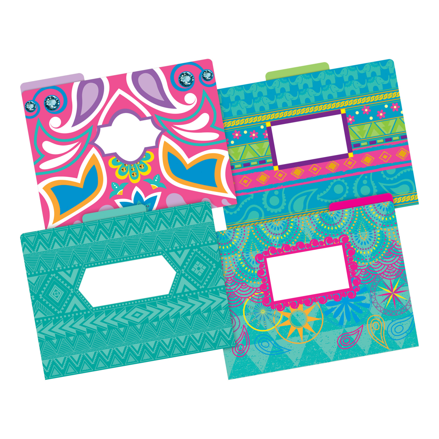 Barker Creek Tab File Folders, Letter Size, Bohemian, Pack Of 36 Folders - Image 3