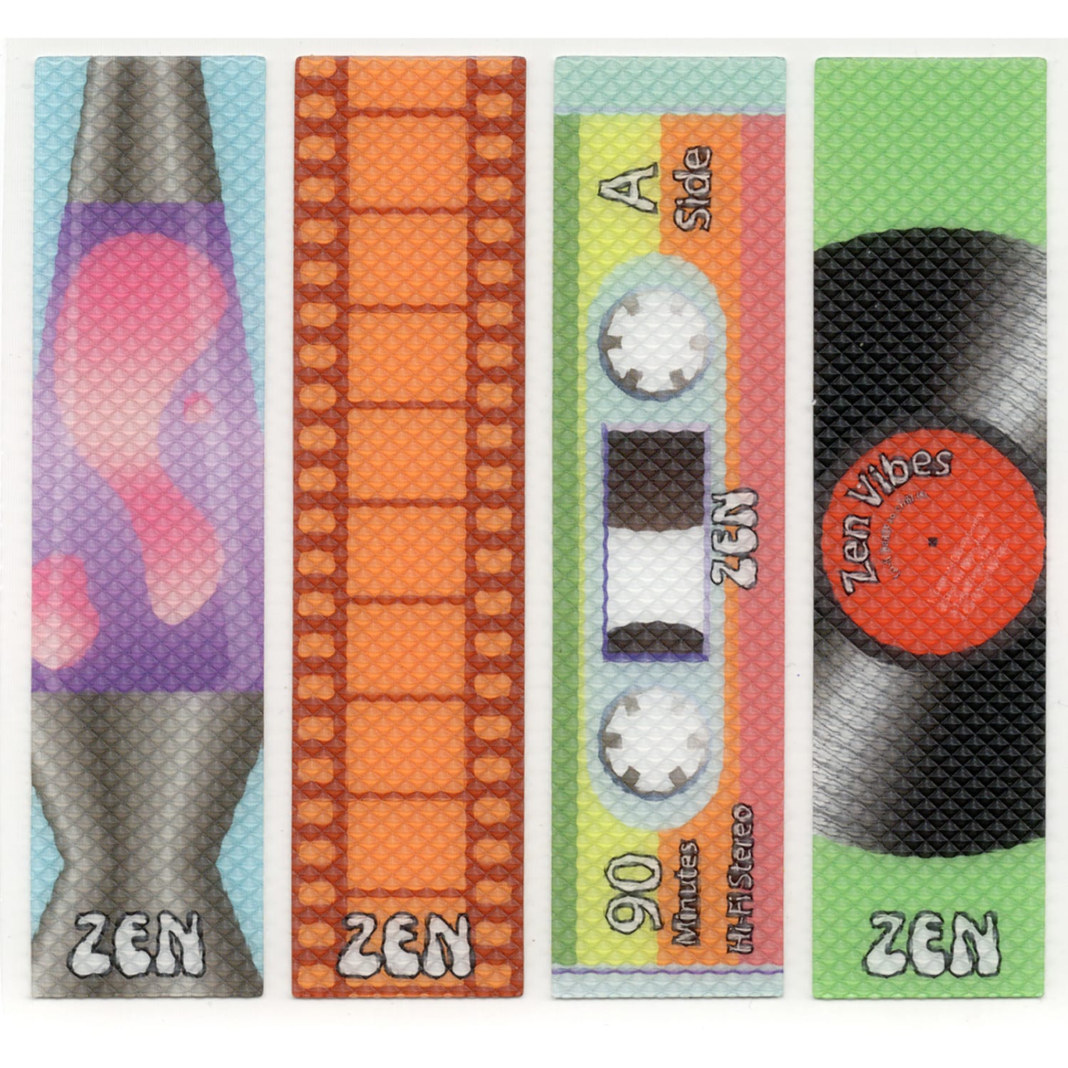 The Pencil Grip Zen Strips Multi-Packs, Bumpy Retro Set 9, 4 Per Set, 6 Sets - Image 3