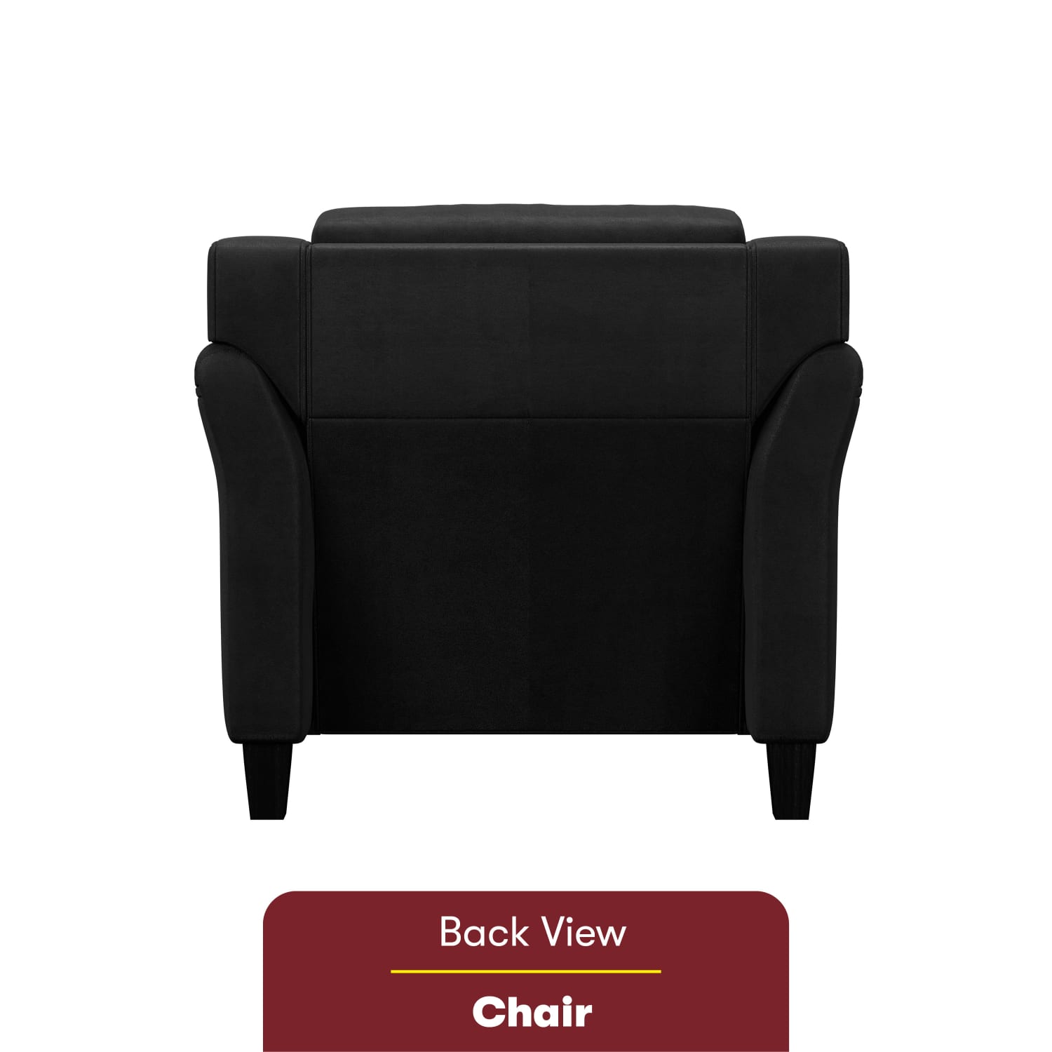 Lifestyle Solutions Hanson Microfiber Chair, Black - Image 8