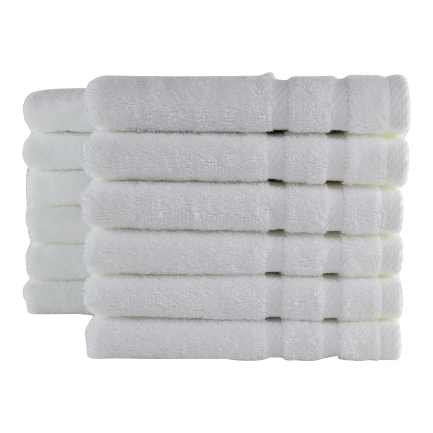 1888 Mills Naked Cotton/Tencel Modal Washcloths, 13inx 13in, White, Case of 120