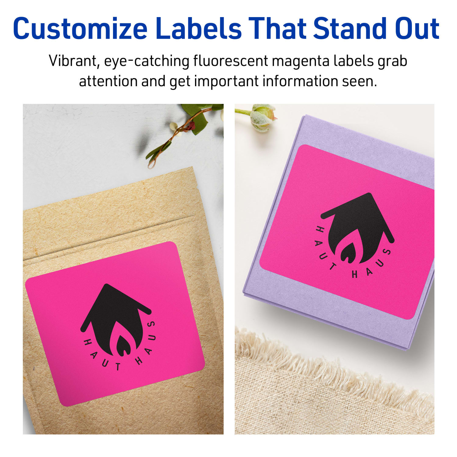 Avery Printable Labels With Sure Feed Technology, 94256-NMP40, Rectangle, 5in x 3-1/2in, Matte Neon Magenta, Pack of 160 - Image 4