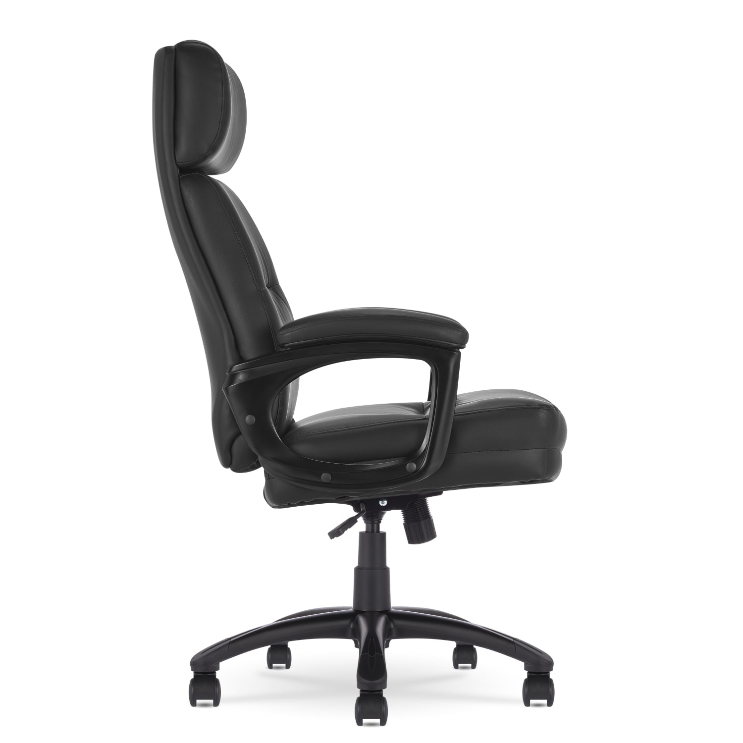 Serta Comfort Big & Tall Ergonomic Bonded Leather High-Back Executive Office Chair, Black - Image 4