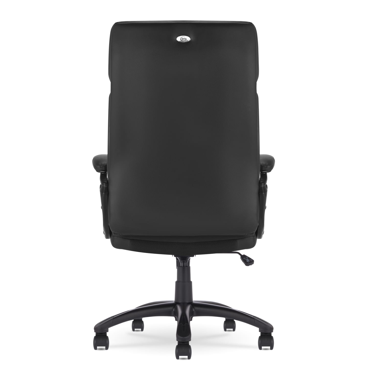 Serta Comfort Big & Tall Ergonomic Bonded Leather High-Back Executive Office Chair, Black - Image 6