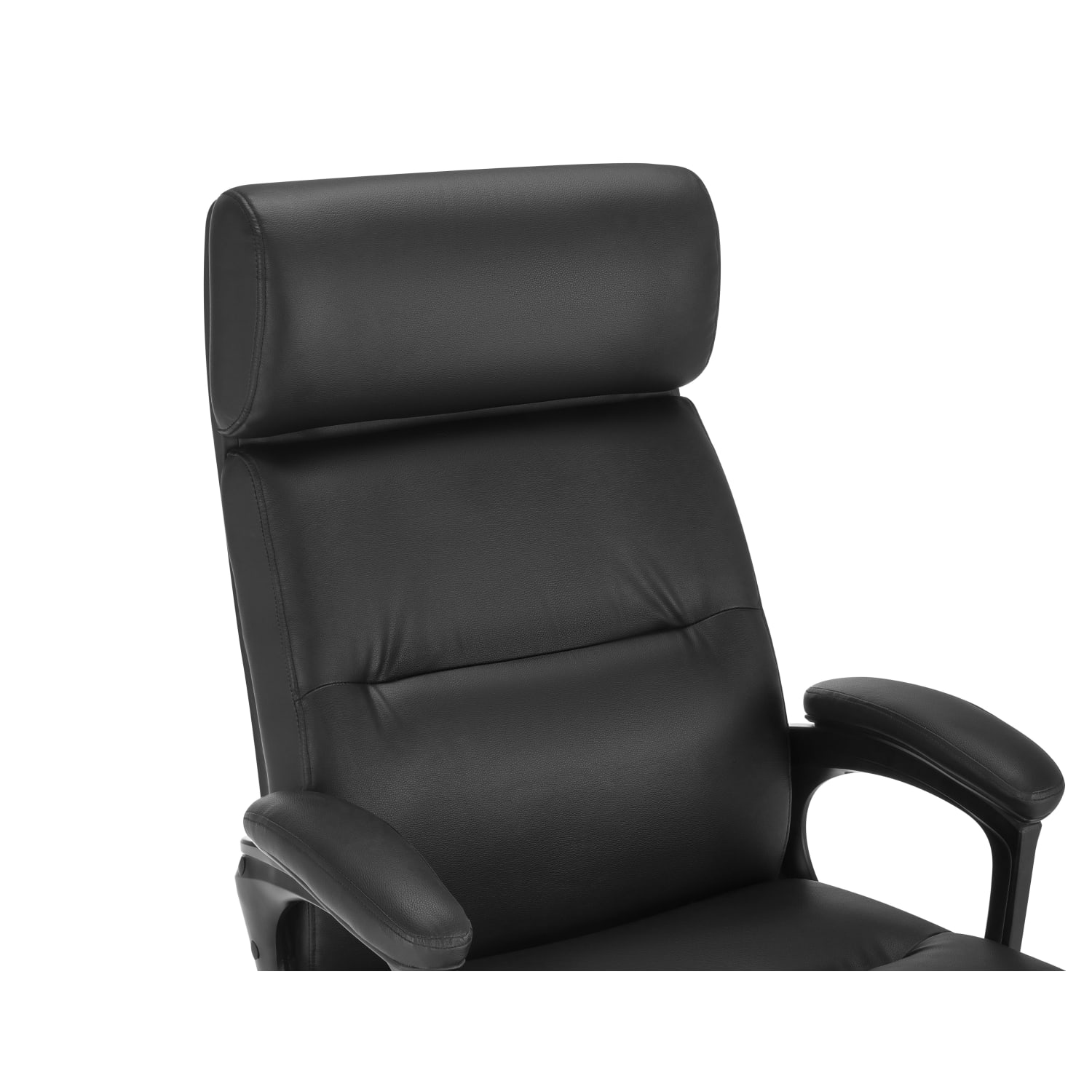 Serta Comfort Big & Tall Ergonomic Bonded Leather High-Back Executive Office Chair, Black - Image 7